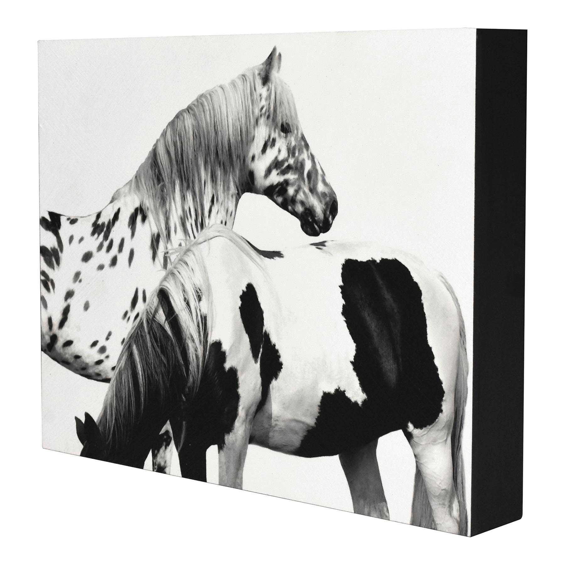 Spotted Pinto Horse Block, 8x10