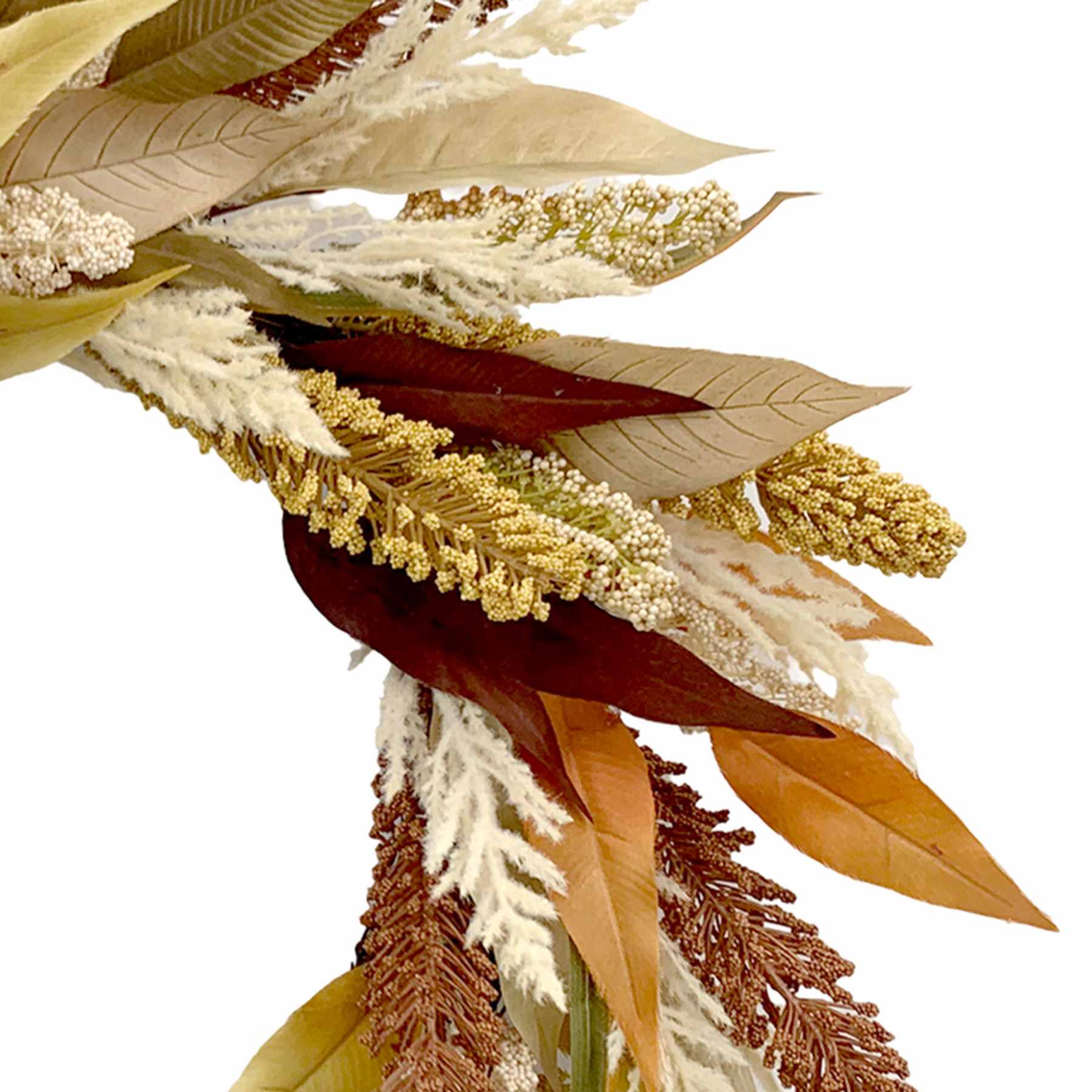 Brown Foliage Wreath, 24"