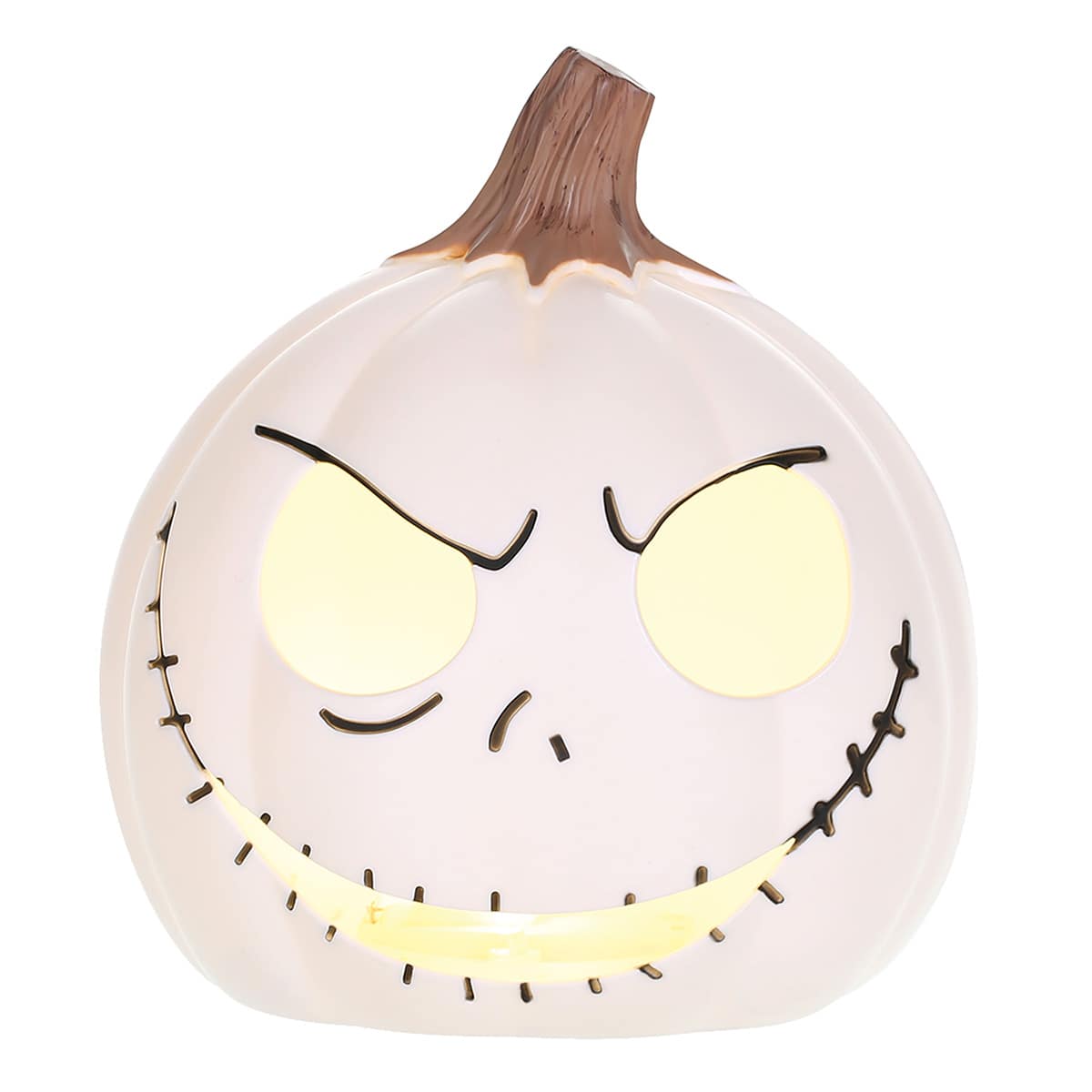 Nightmare Before Christmas Jack Skellington Light Up Halloween Pumpkin, 6"