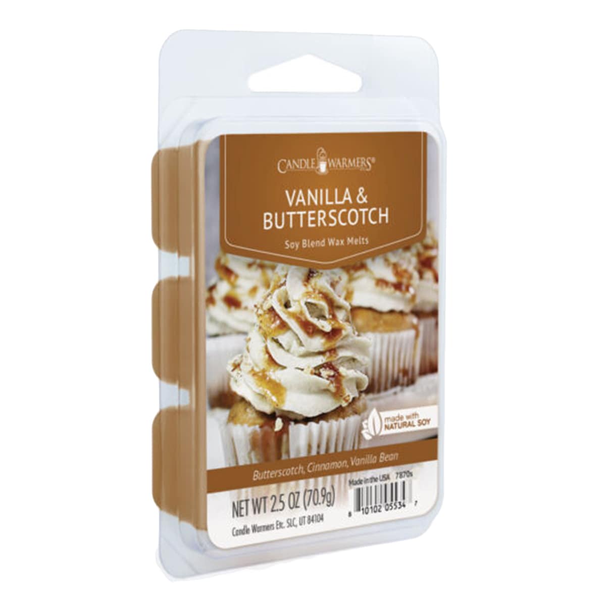 Vanilla & Butterscotch Scented Wax Melts, 2.5oz