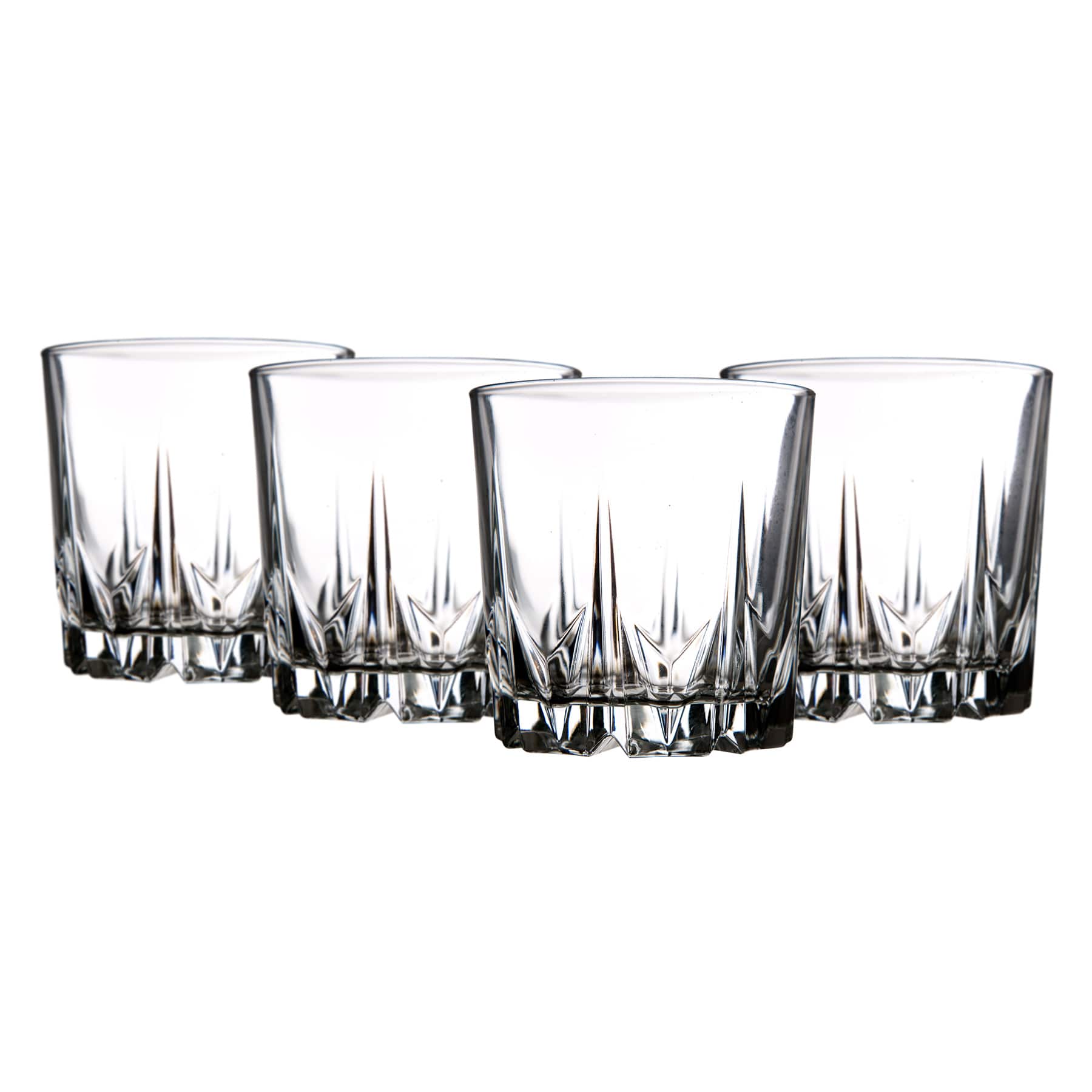 Set of 4 Diamante Double Old Fashioned Glasses, 13oz