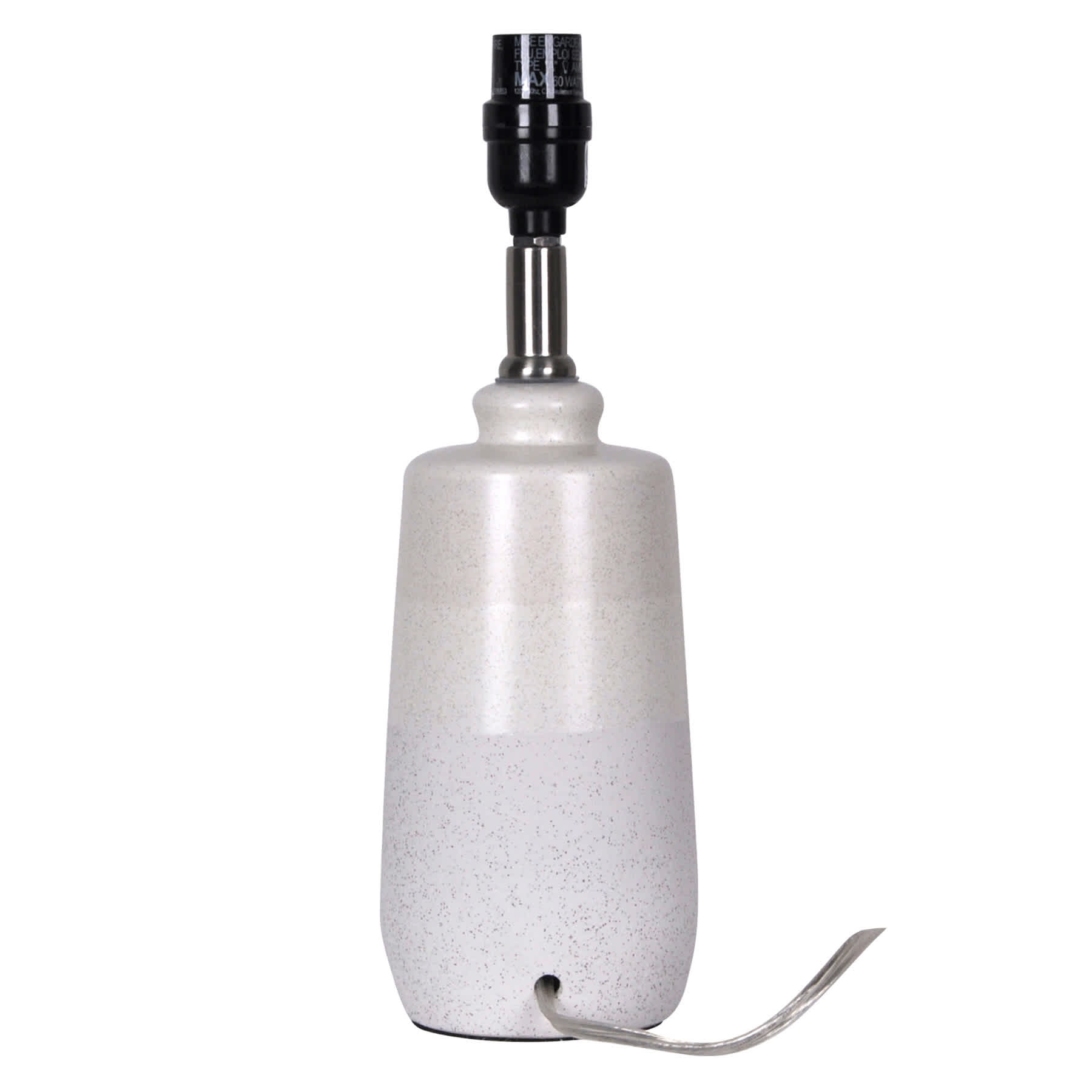 Honeybloom Cream 3-Toned Small Lamp Base, 13"