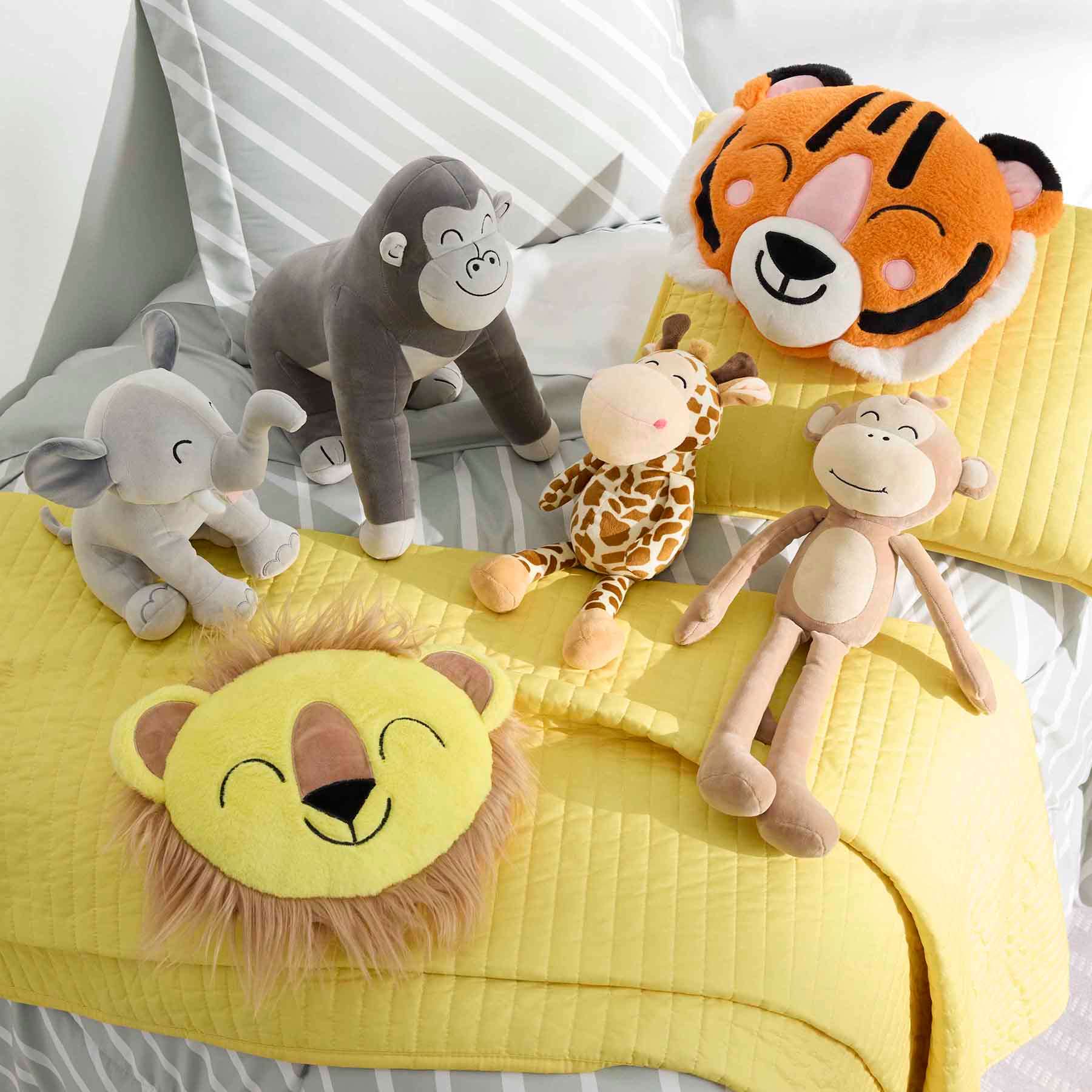Tiny Dreamers Gorilla Plush Pillow, 15"