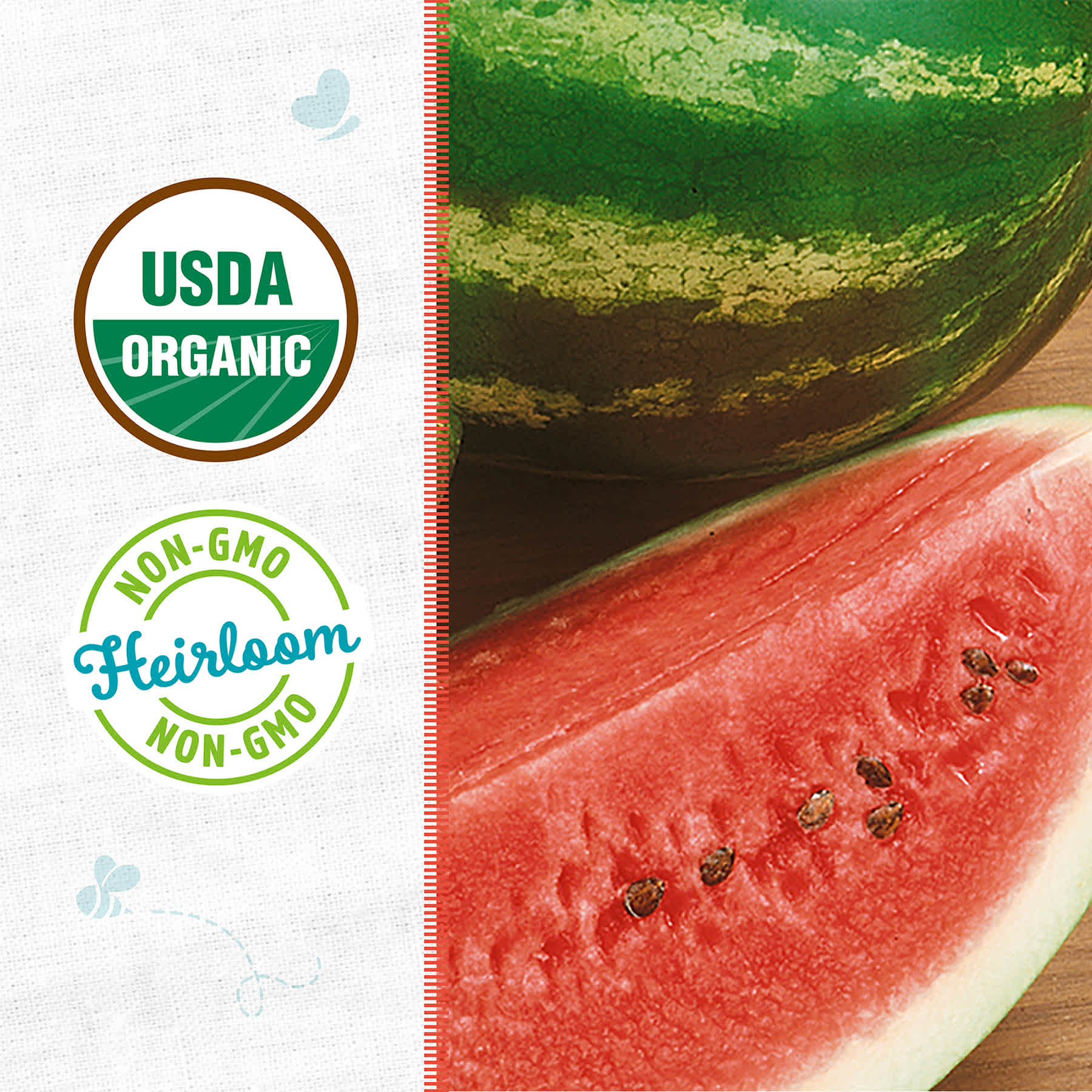Back to Roots Heirloom Seeds, Watermelon Crimson Sweet