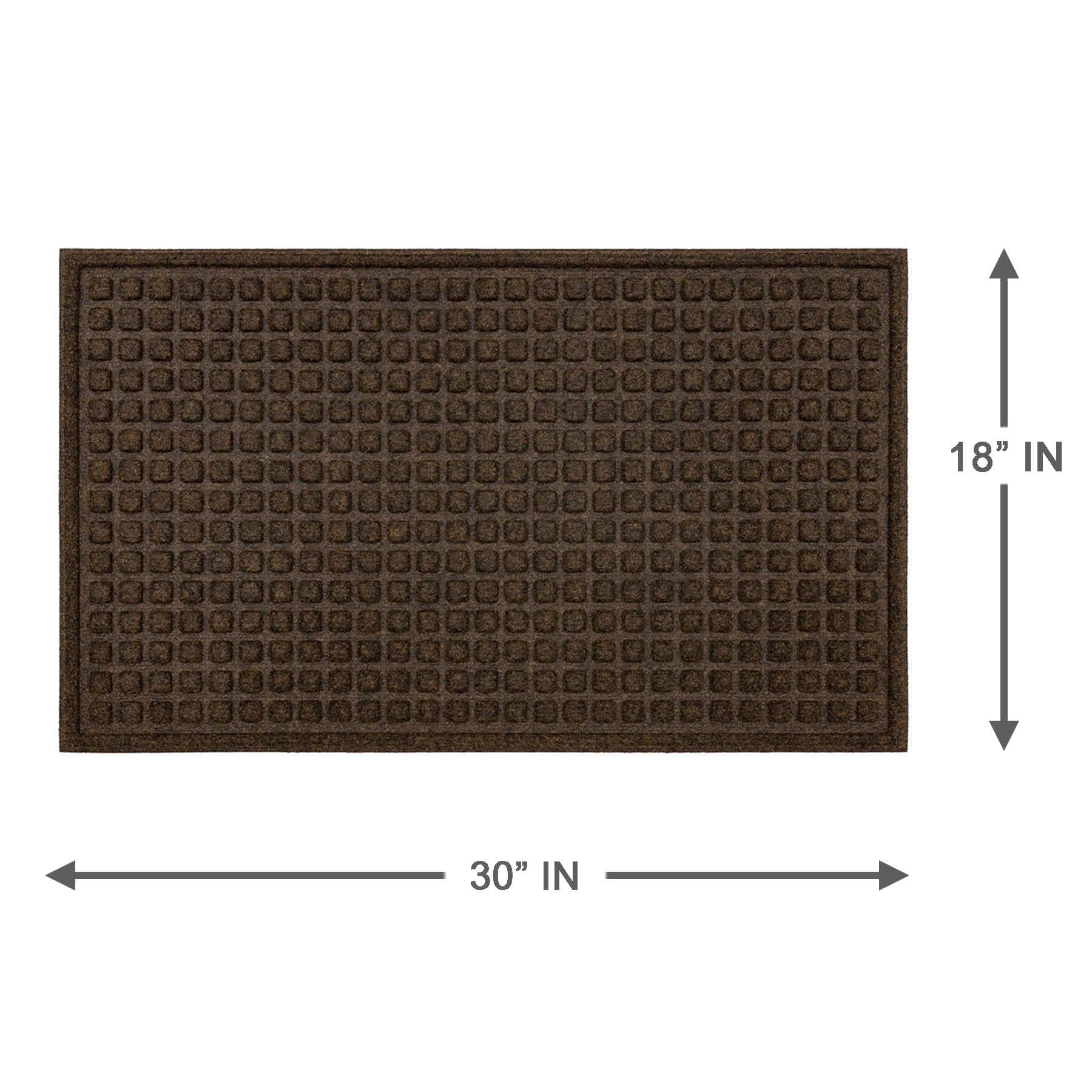 Waffle Impressions Brown Doormat, 18x30