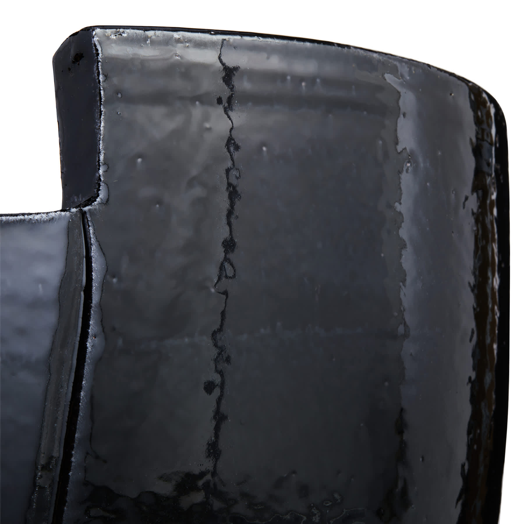 Crosby St. Black Petal Egg Outdoor Planter, Large