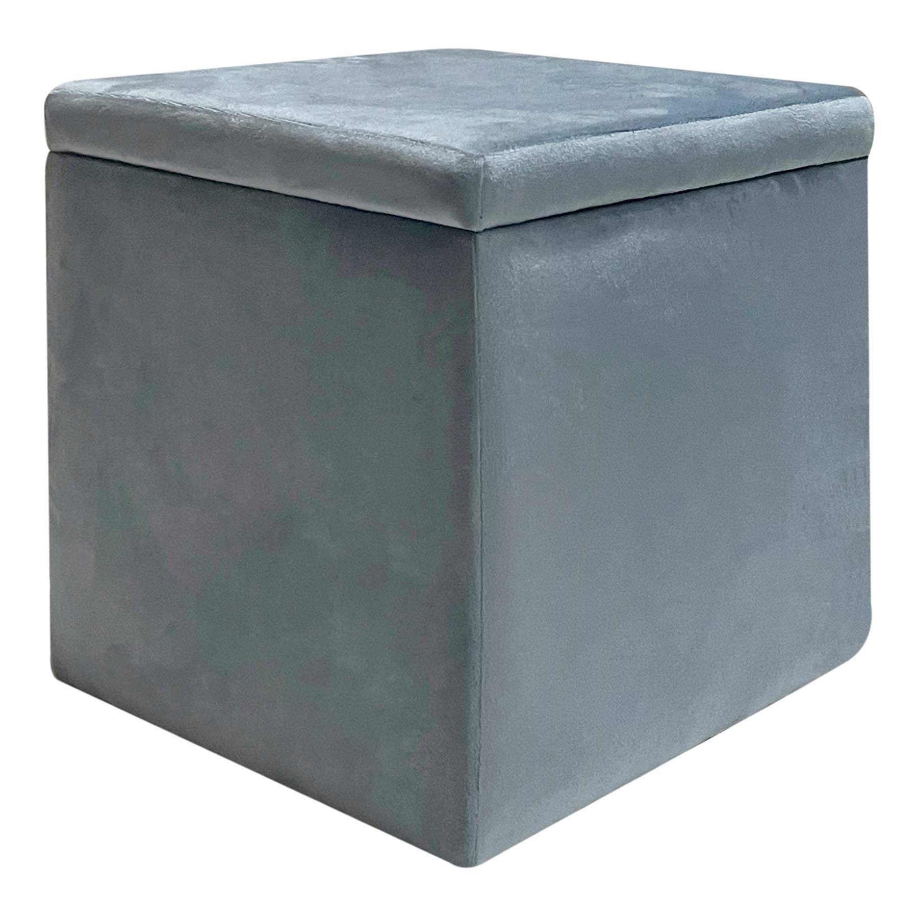 Hannah Storage Ottoman, Chambray