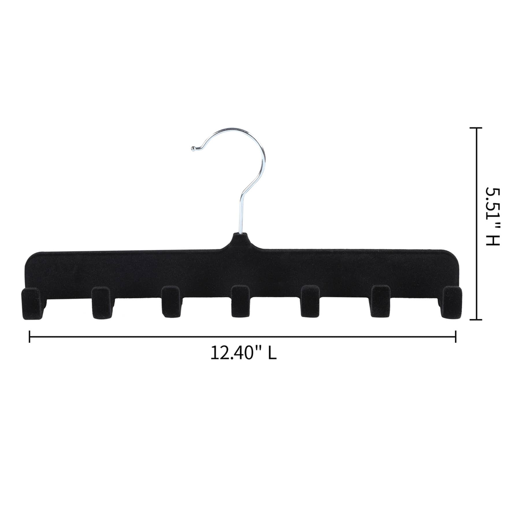 Velvet Belt Hanger, Black