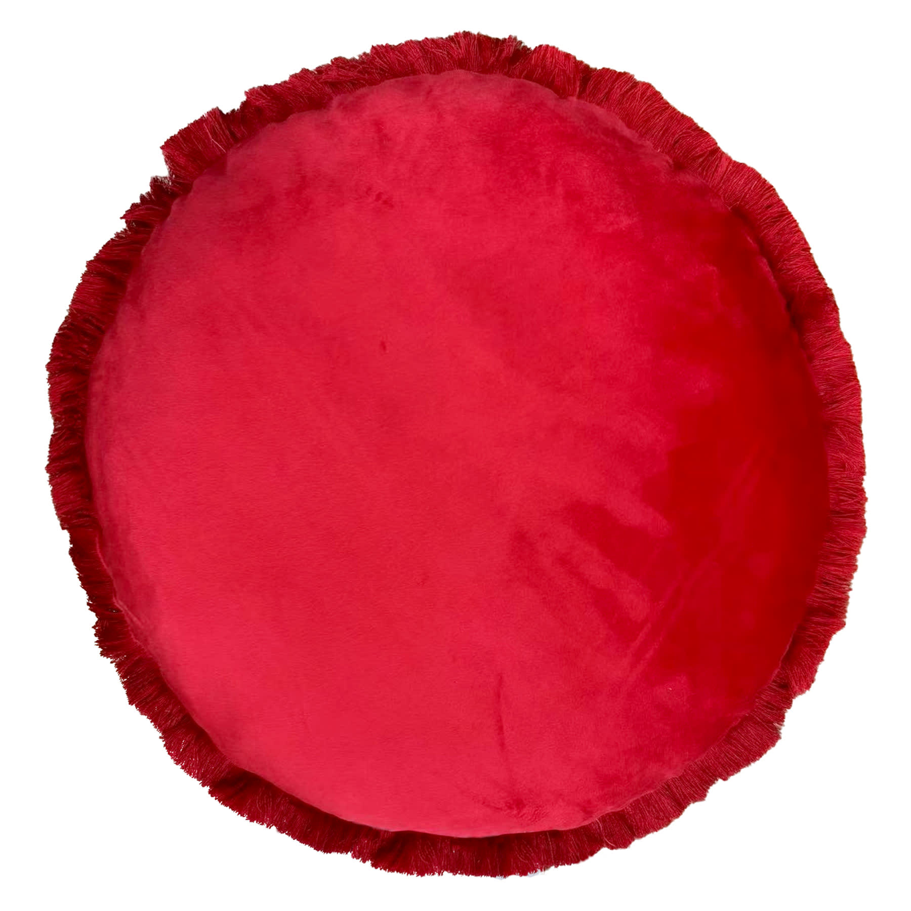 Honeybloom Patriotic Stars Round Fringe Throw Pillow, 16"