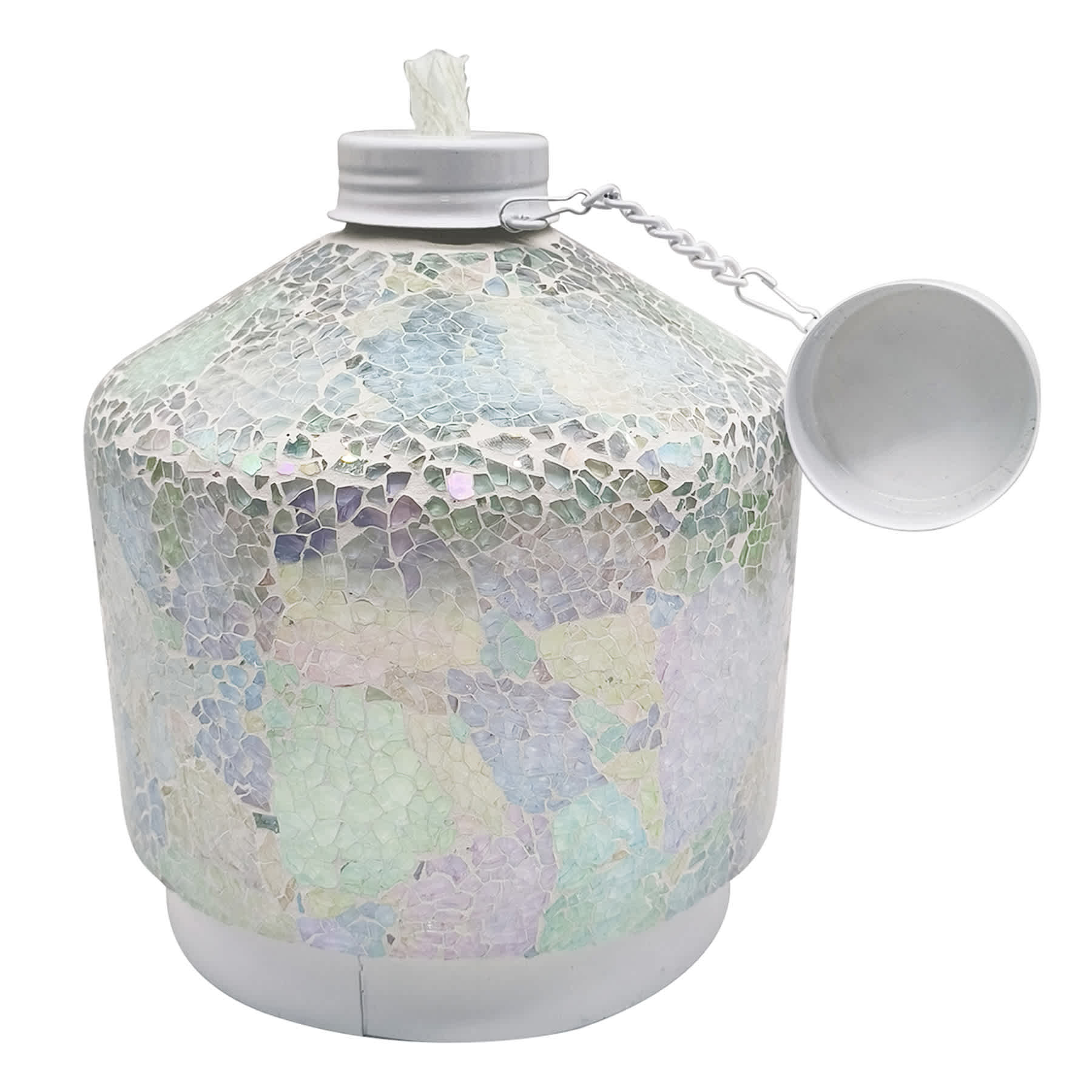Iridescent Mosaic Table Torch