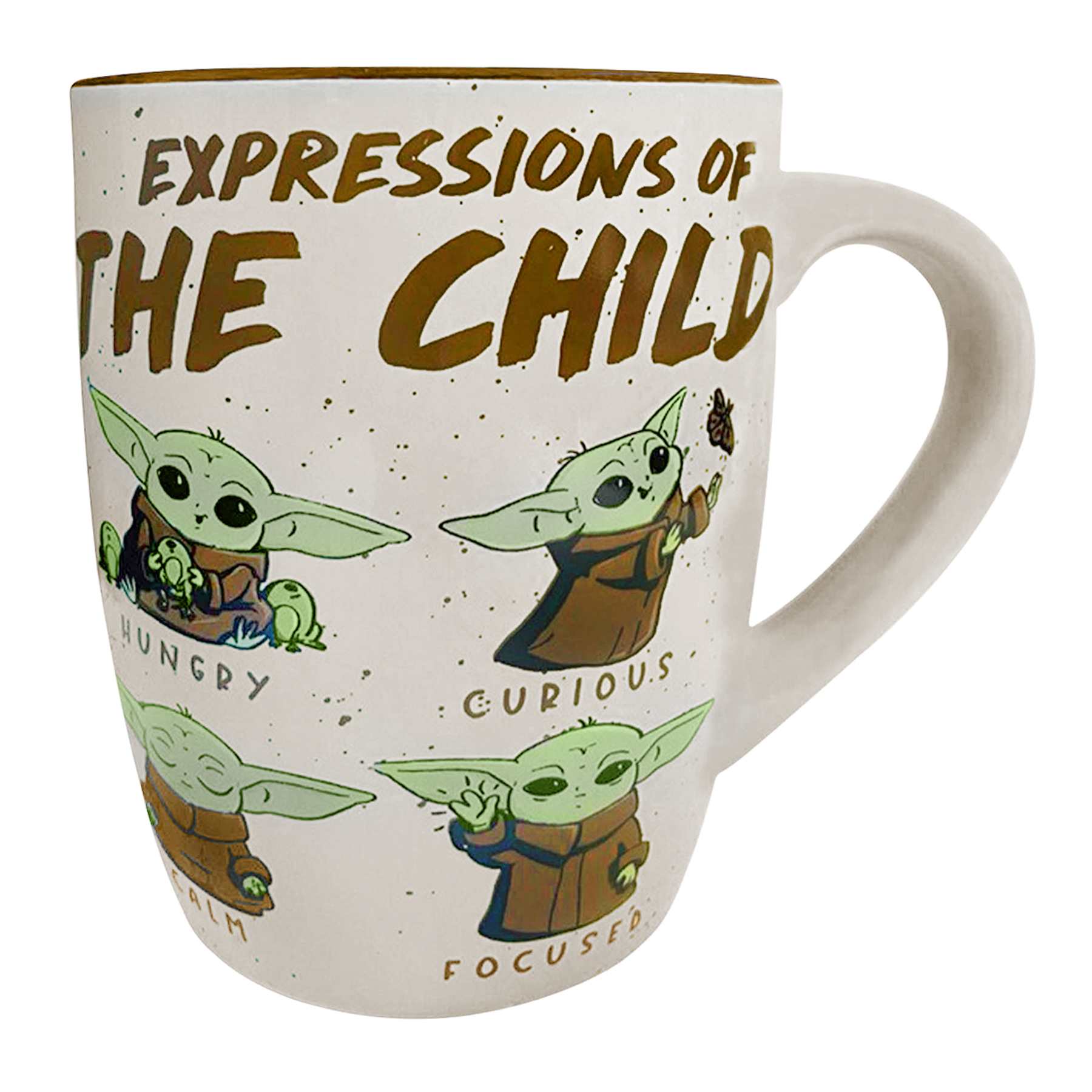 Star Wars Mandalorian Baby Yoda Emotions 25oz Jumbo Ceramic Mug