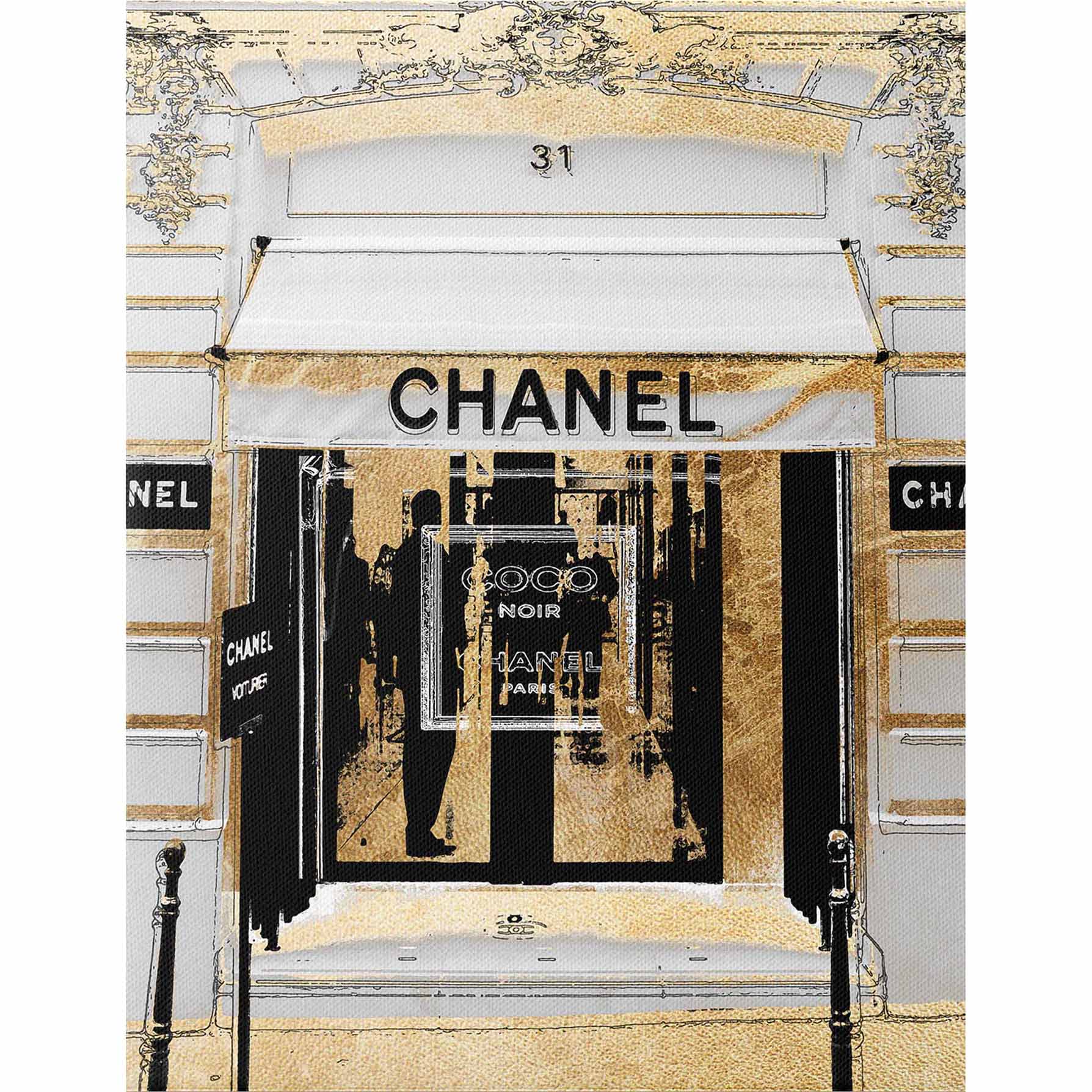 Fashion Store Front Canvas Wall Art, 12x16