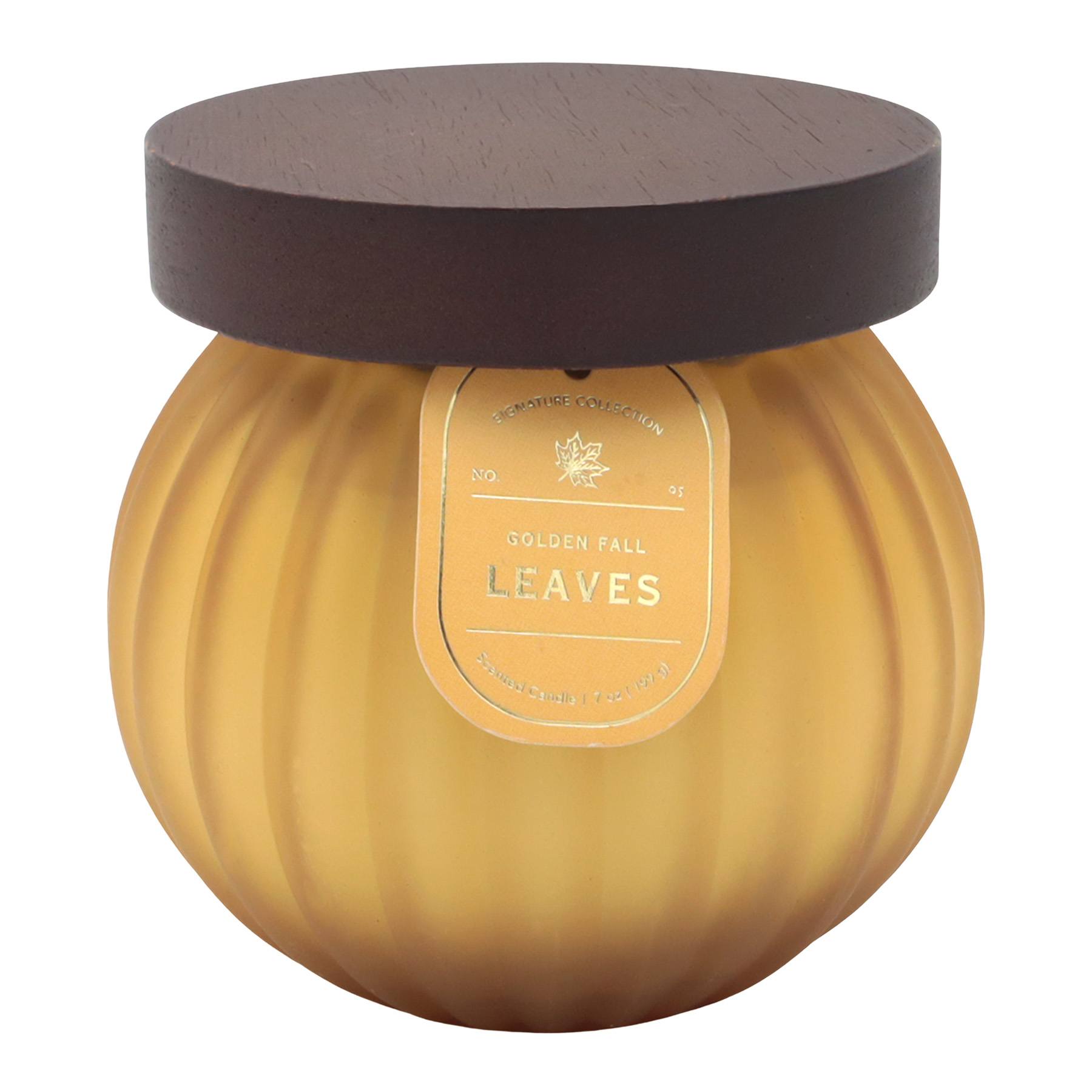 Golden Fall Leaves Scented Jar Candle, 7oz