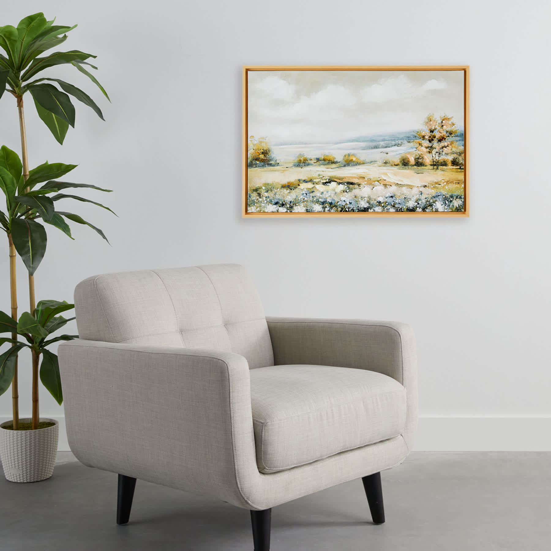Honeybloom Framed Landscape Canvas Wall Art, 35x24