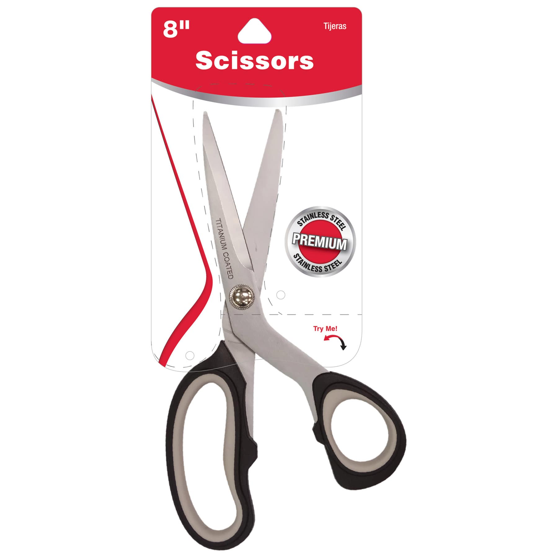 Stainless Steel Scissors, 8"