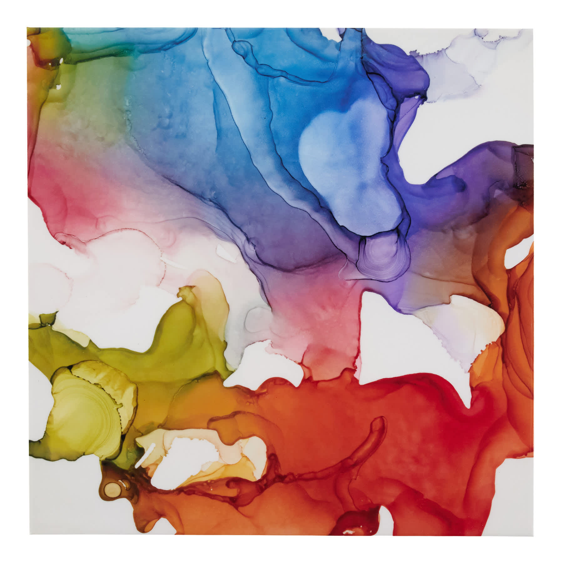 Colorful Abstract Canvas Wall Art, 24"