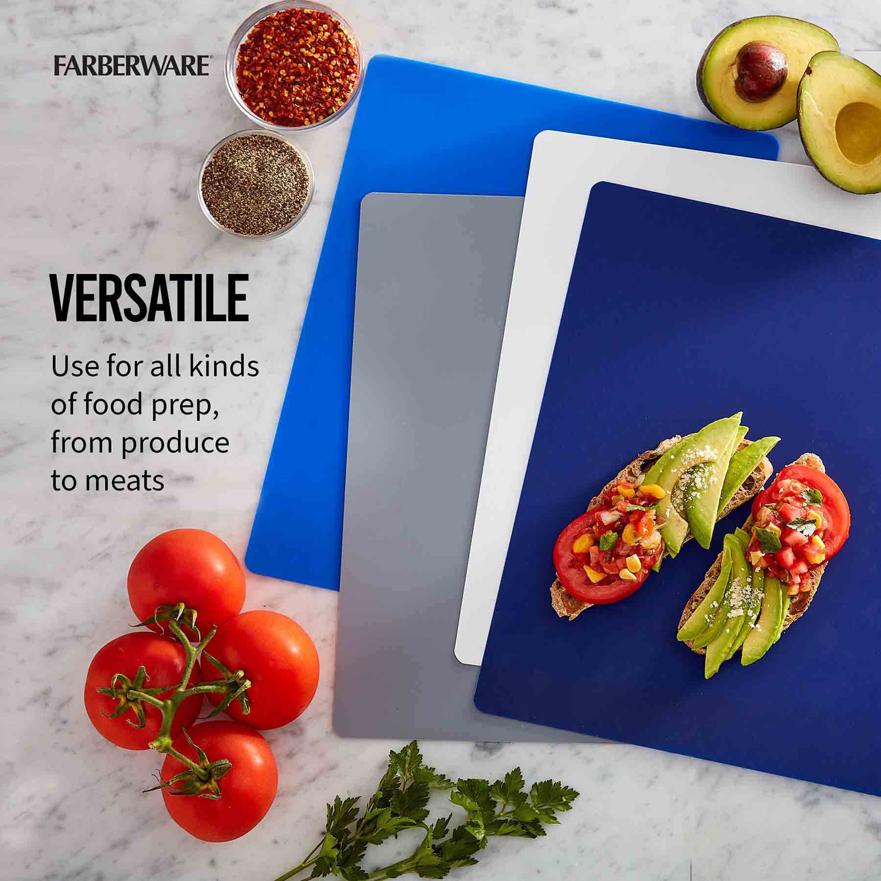 Farberware 4-Piece Non-Slip Cutting Mats, 11x14