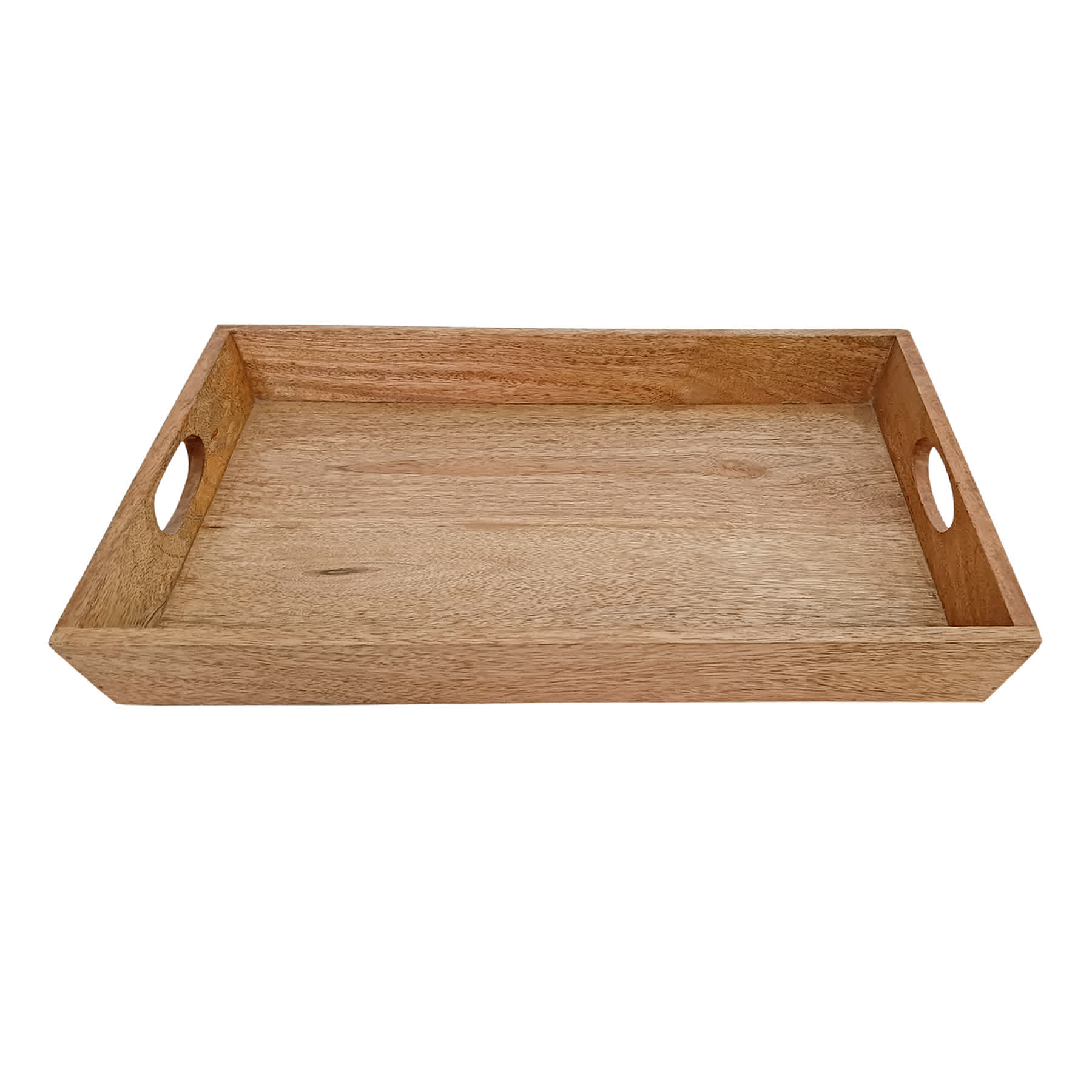 Mango Wood Rectangle Taper Tray, 20x14