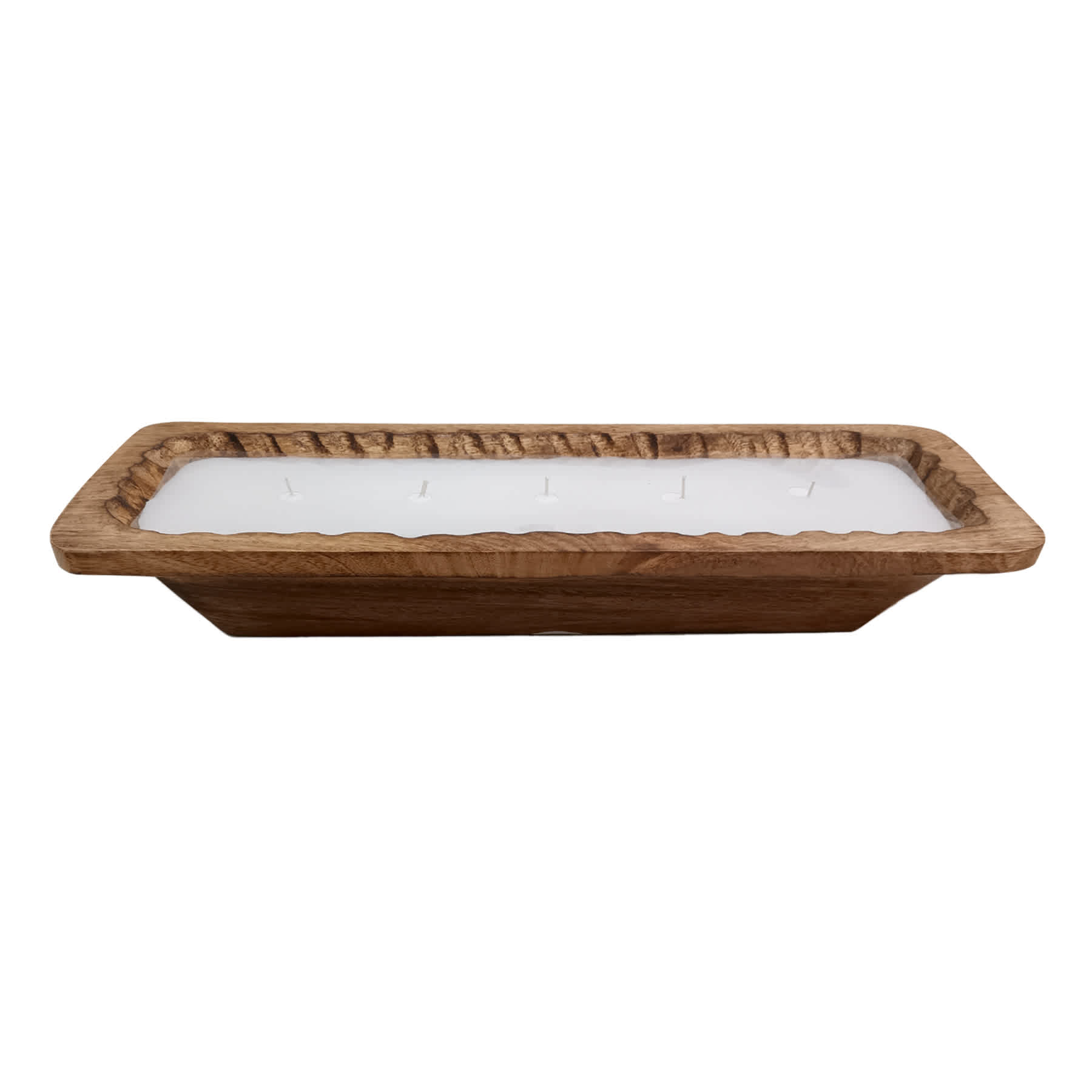Honeybloom Citrus Grove Scented Wood Dough Bowl Candle, 30oz