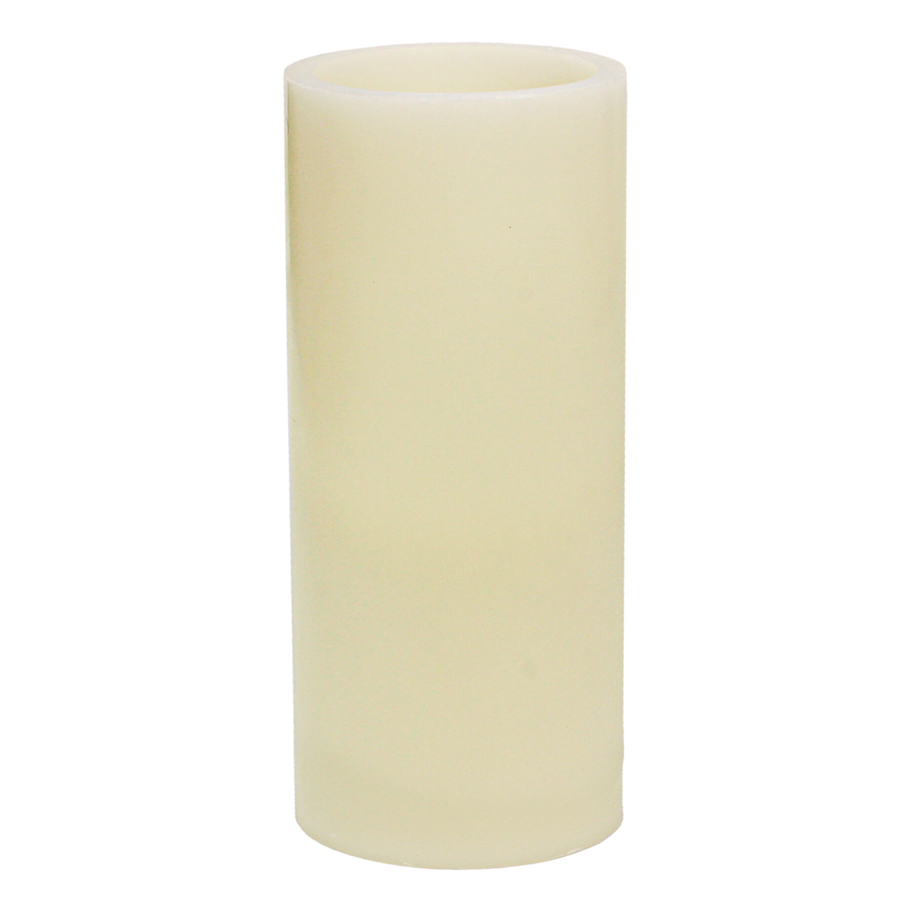 Ivory LED Flameless Pillar Candle, 4x8