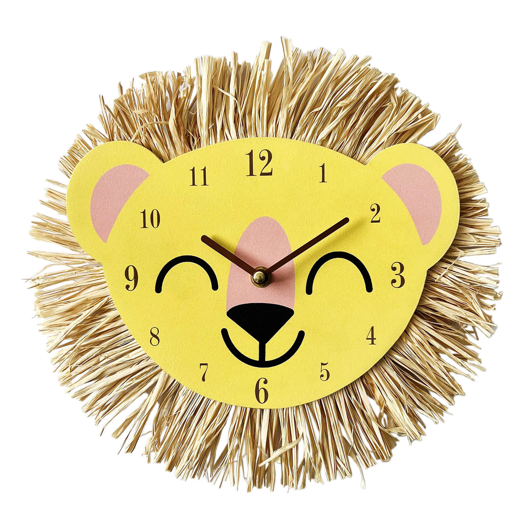 Tiny Dreamers Tiger Shaped Wall Clock, 12"