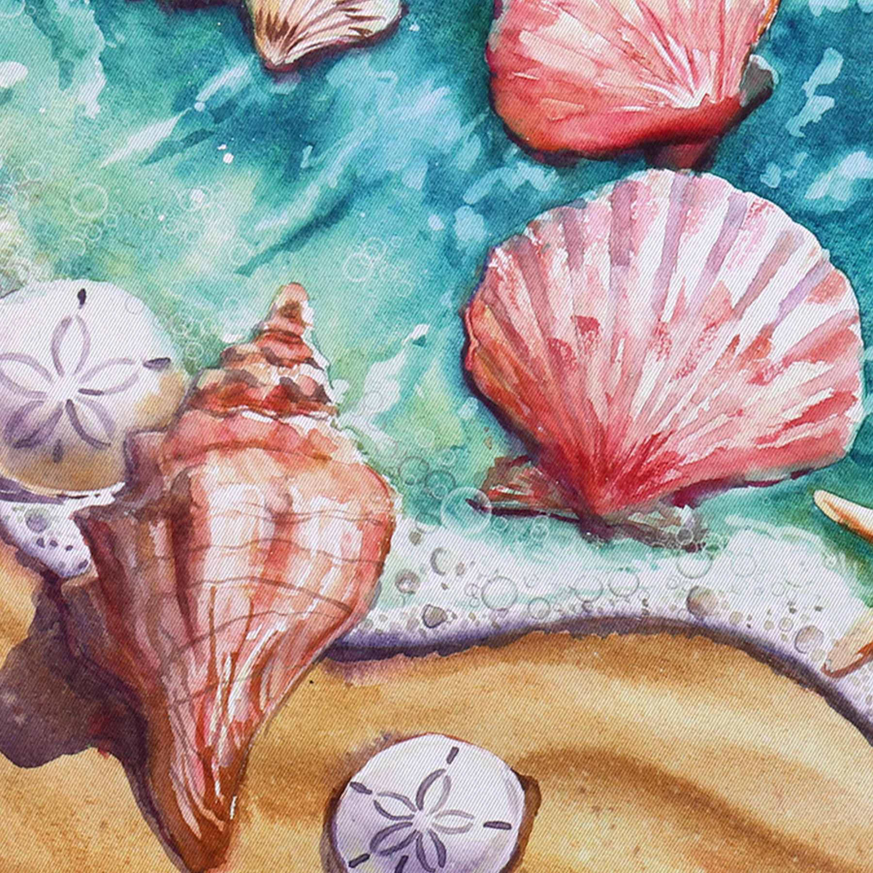Coastal Beach Shells Garden Flag, 18"