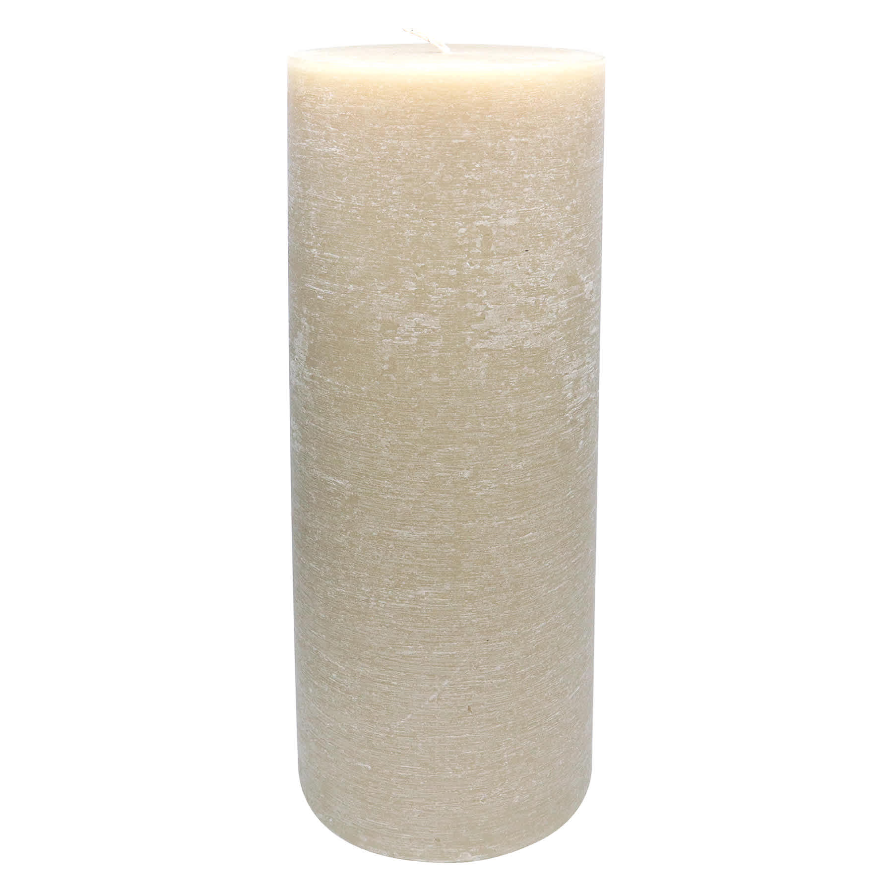 Honeybloom Tan Unscented Pillar Candle, 4x11