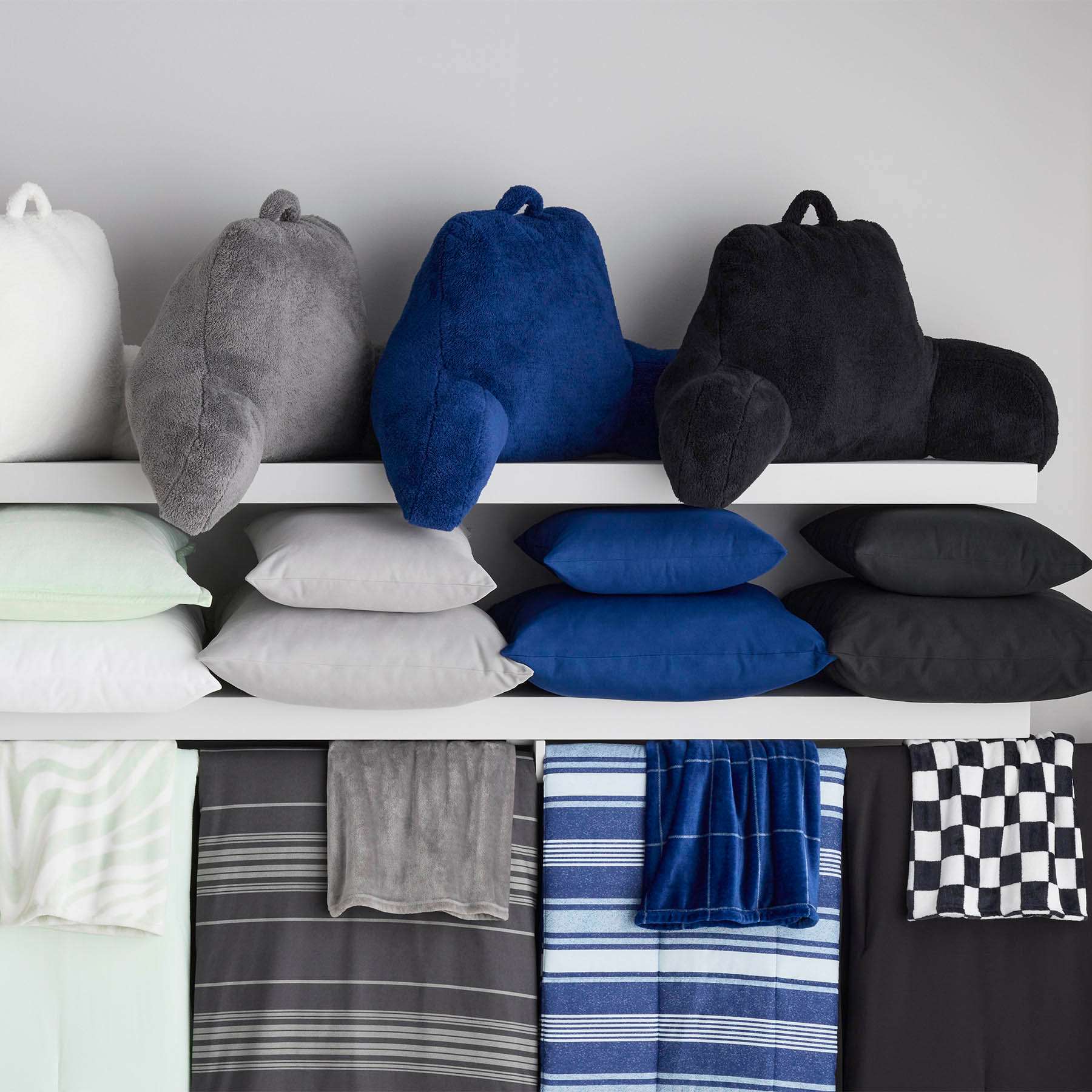 Grey Microfiber Plush Throw Blanket, 50x60
