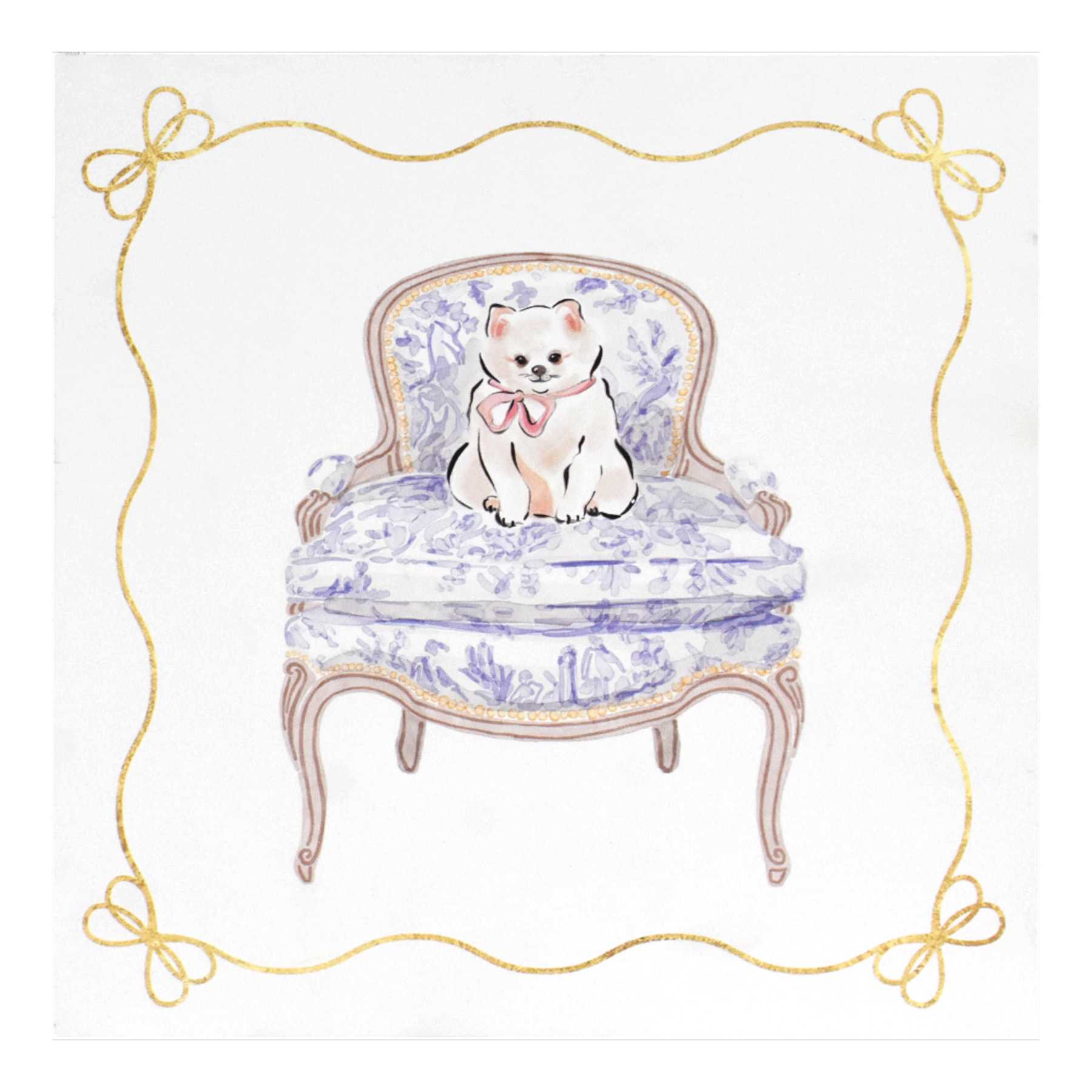 Cute Pomeranian Table Art, 8"