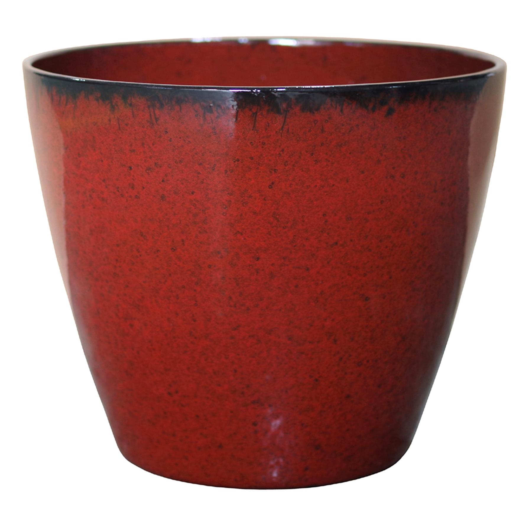 Red Egg Shaped Outdoor Planter, Small