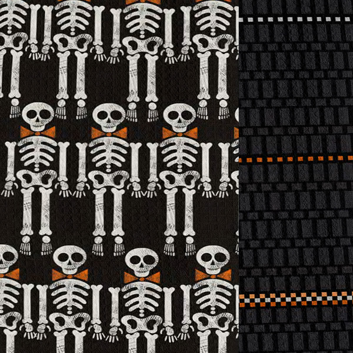 Set of 2 Mr. Skeleton Kitchen Towels