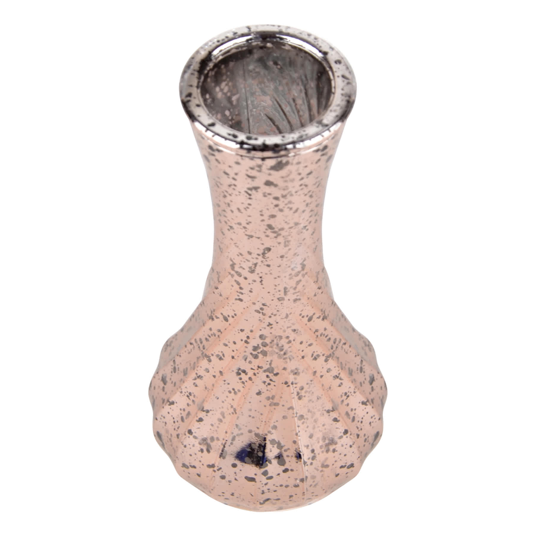 Pink Mercury Glass Bud Vase, 6"