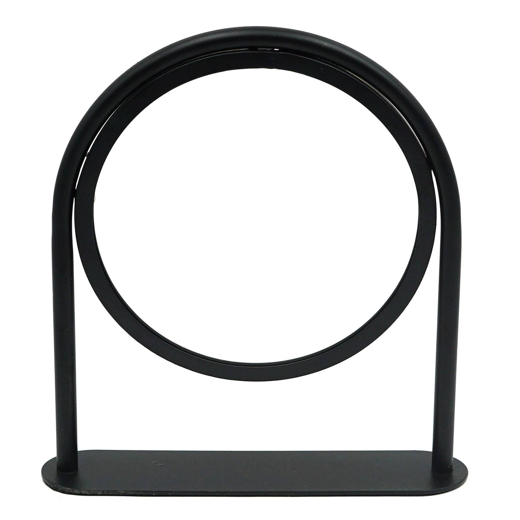 Crosby St. Round Black Metal Mirror, 9"