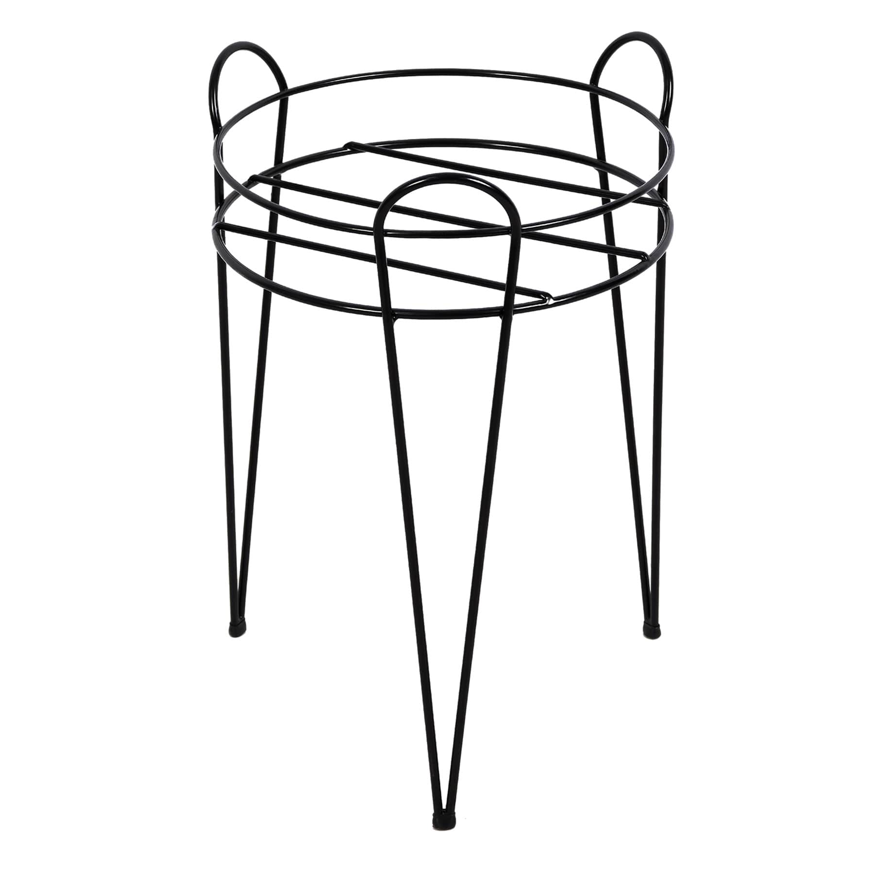 Black Metal Wire Plant Stand, Small