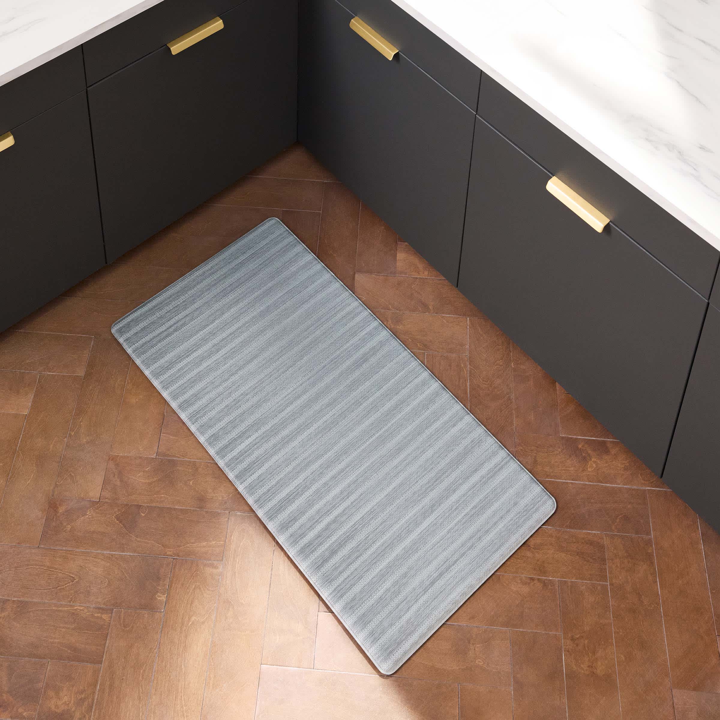 Cook N' Comfort Sage Striped Anti-Fatigue Kitchen Mat, 20x39