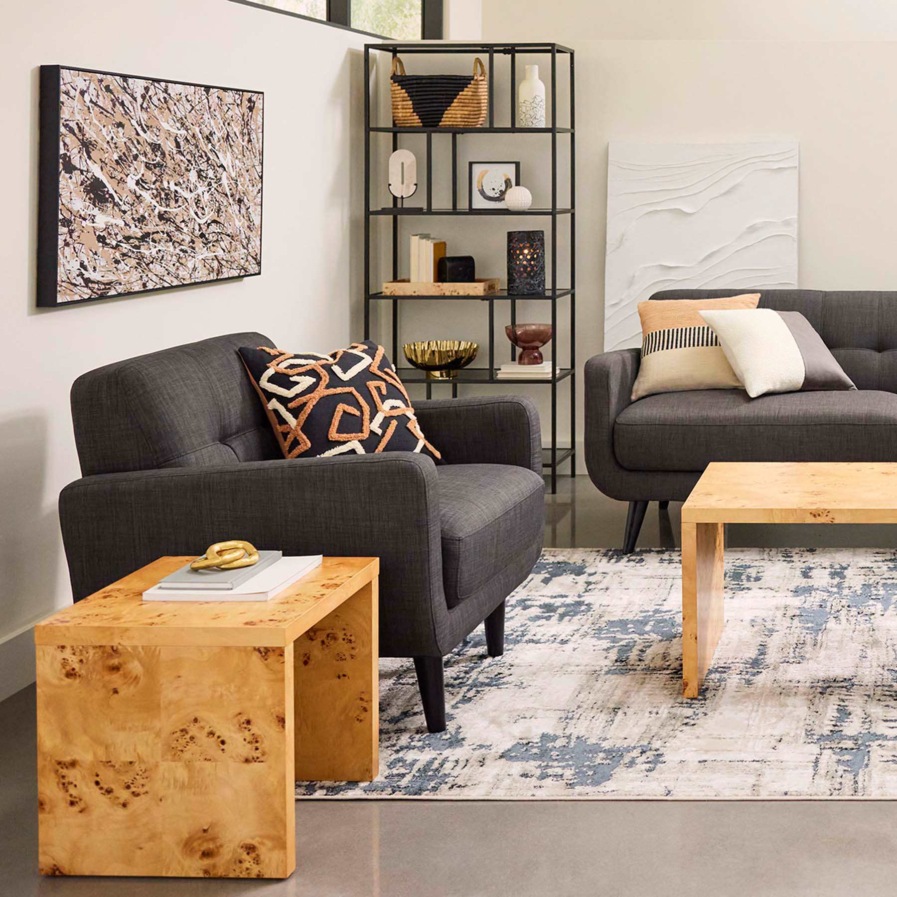 Crosby St. Ember Wooden Accent Table, Natural