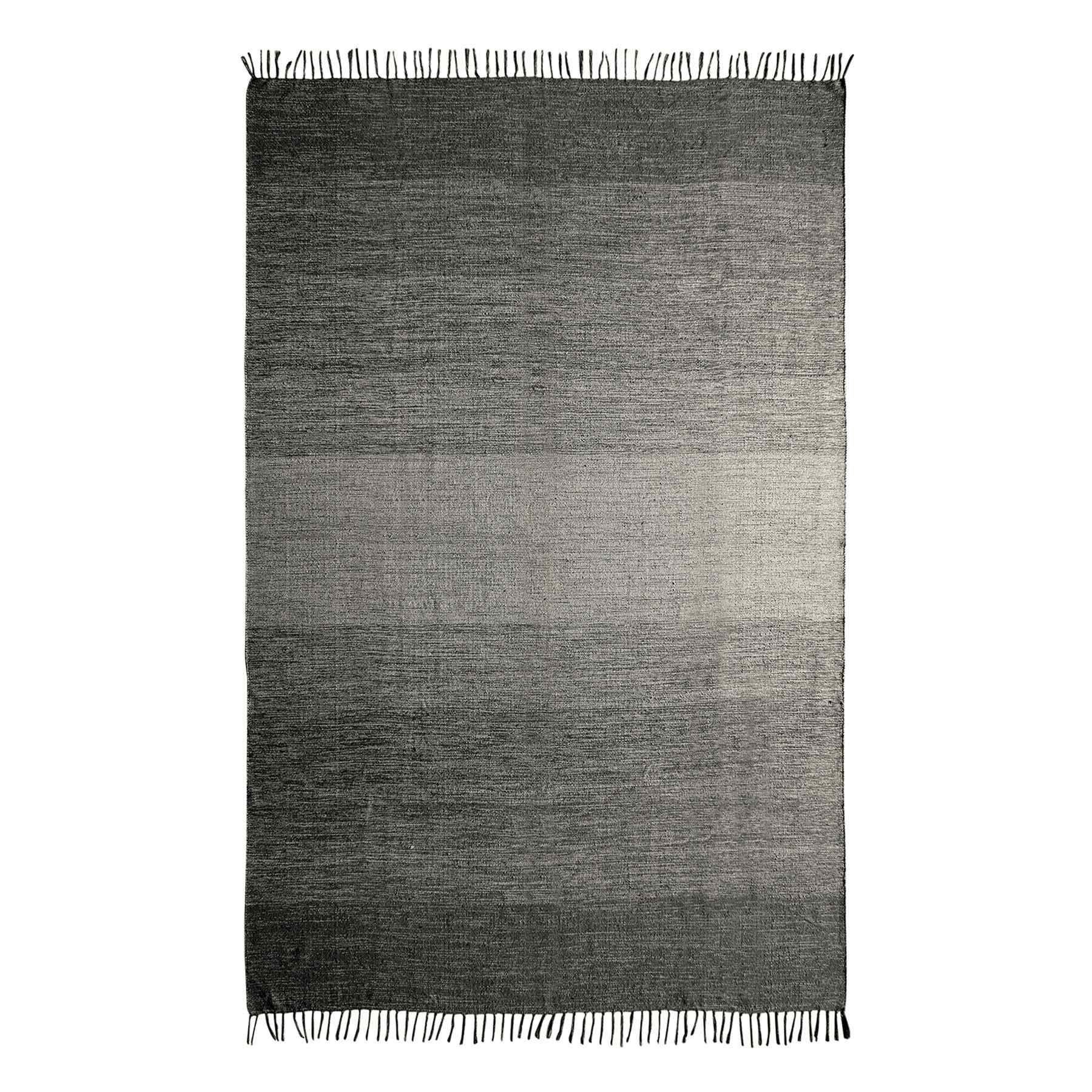 (D521) Honeybloom Grey Ombre Fringe Area Rug, 5x7