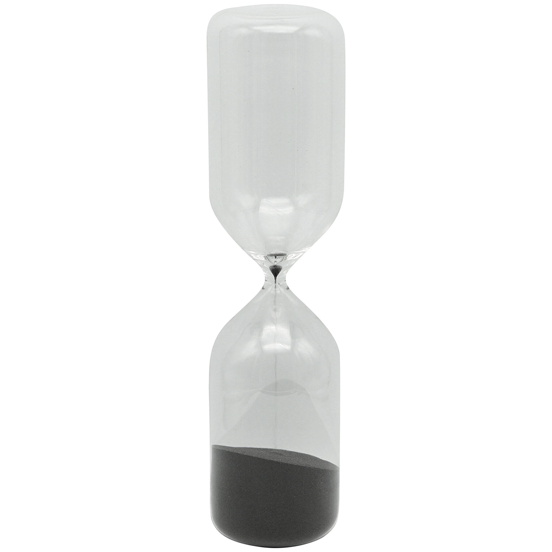 Hour Glass With Black Sand, 15.7"