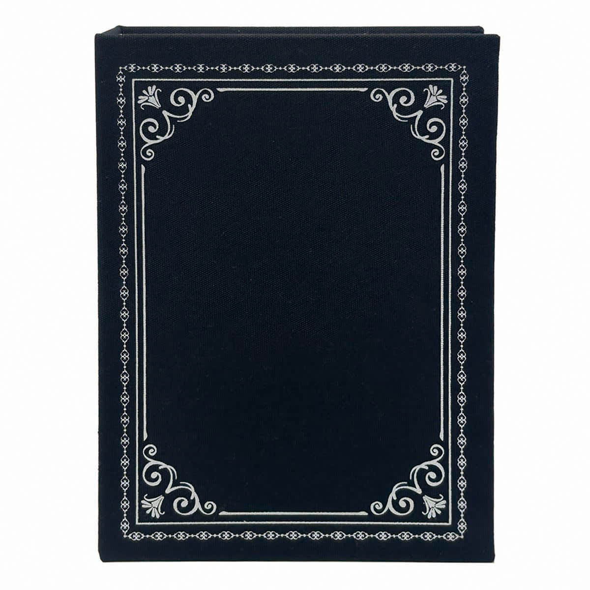 Black Deco Fabric Book Box , 11"