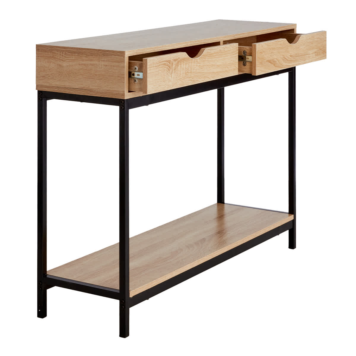 Honeybloom Burnaby Wood & Metal Console Table