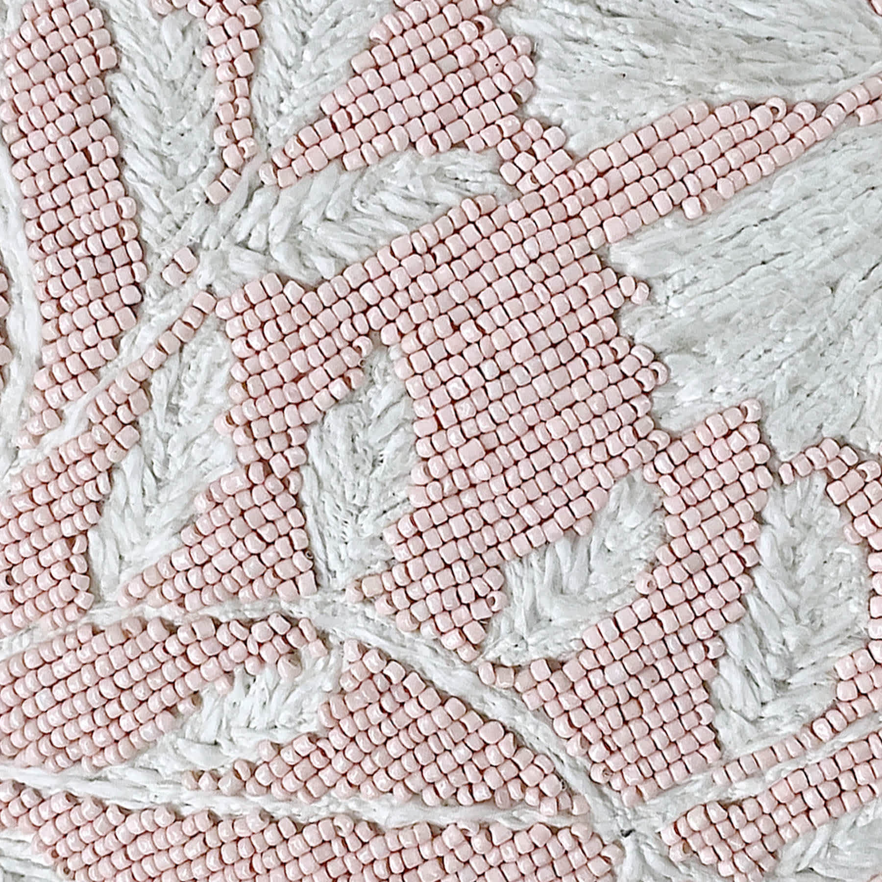 Tracey Boyd Pink Floral Beaded Throw Pillow, 12"