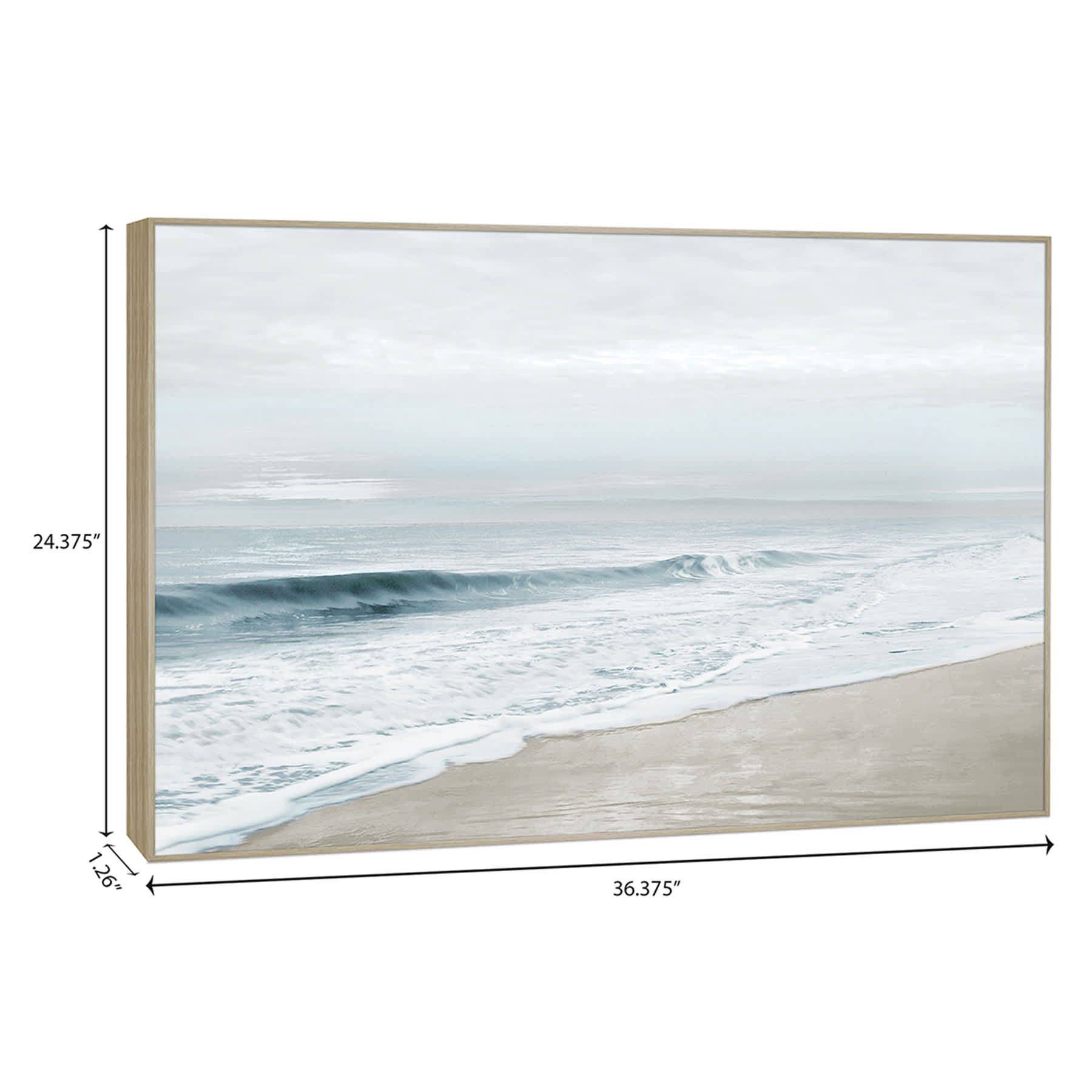 Ty Pennington Glass Framed Coastal Print Wall Art, 36x24