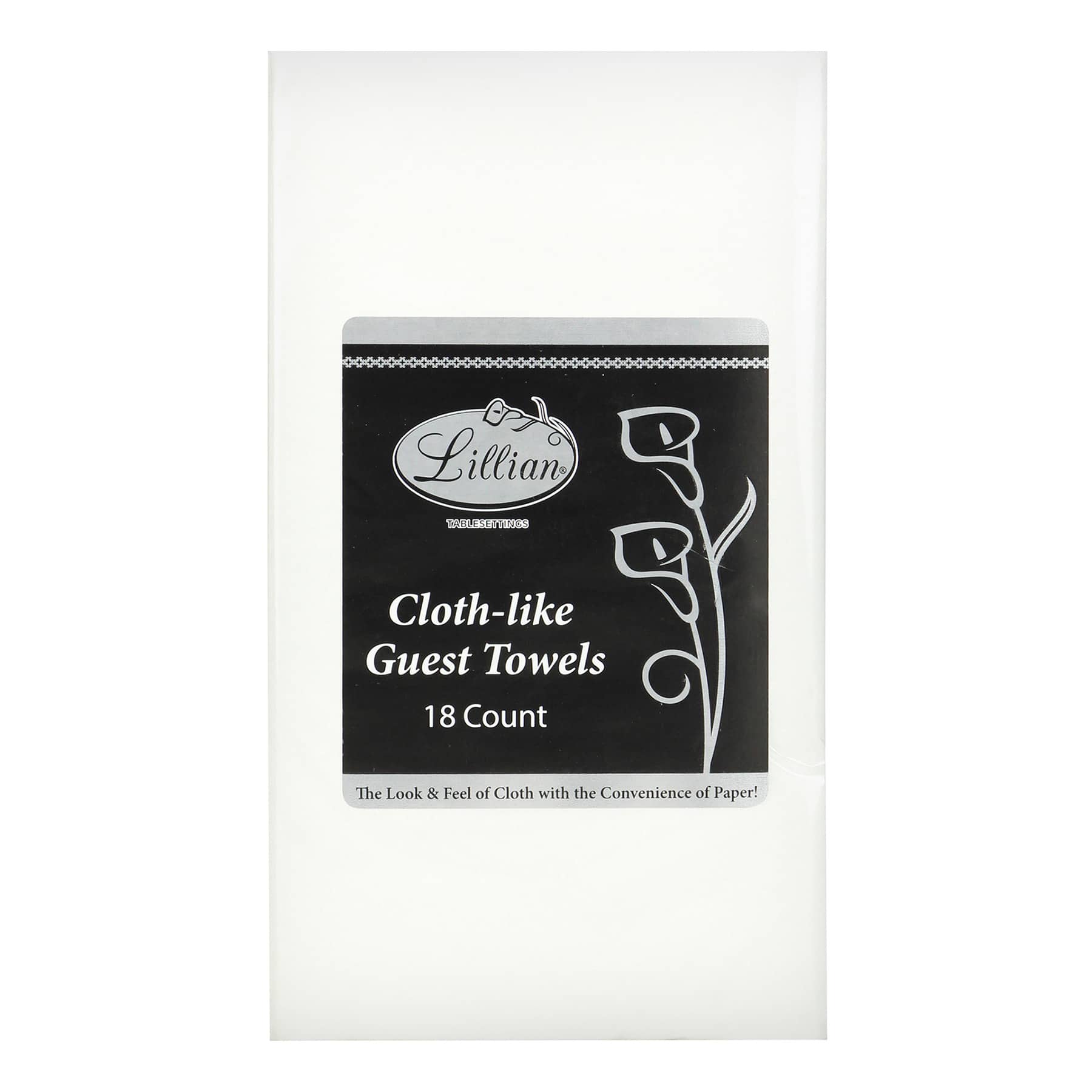 Lillian Table Settings 18-Count White Cloth-Like Rectangle Guest Napkins