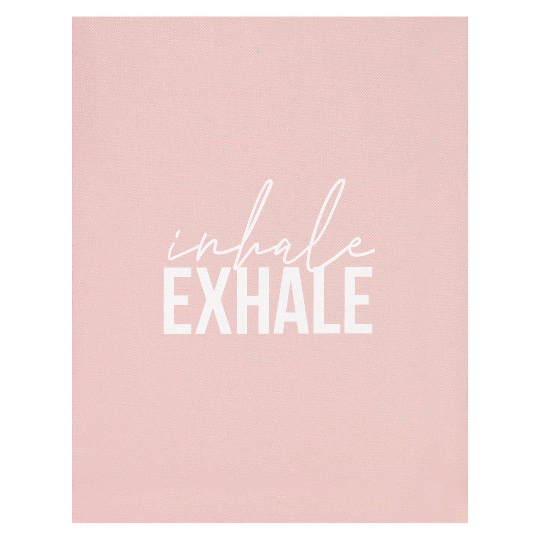 Inhale & Exhale Canvas Wall Sign, 11x14