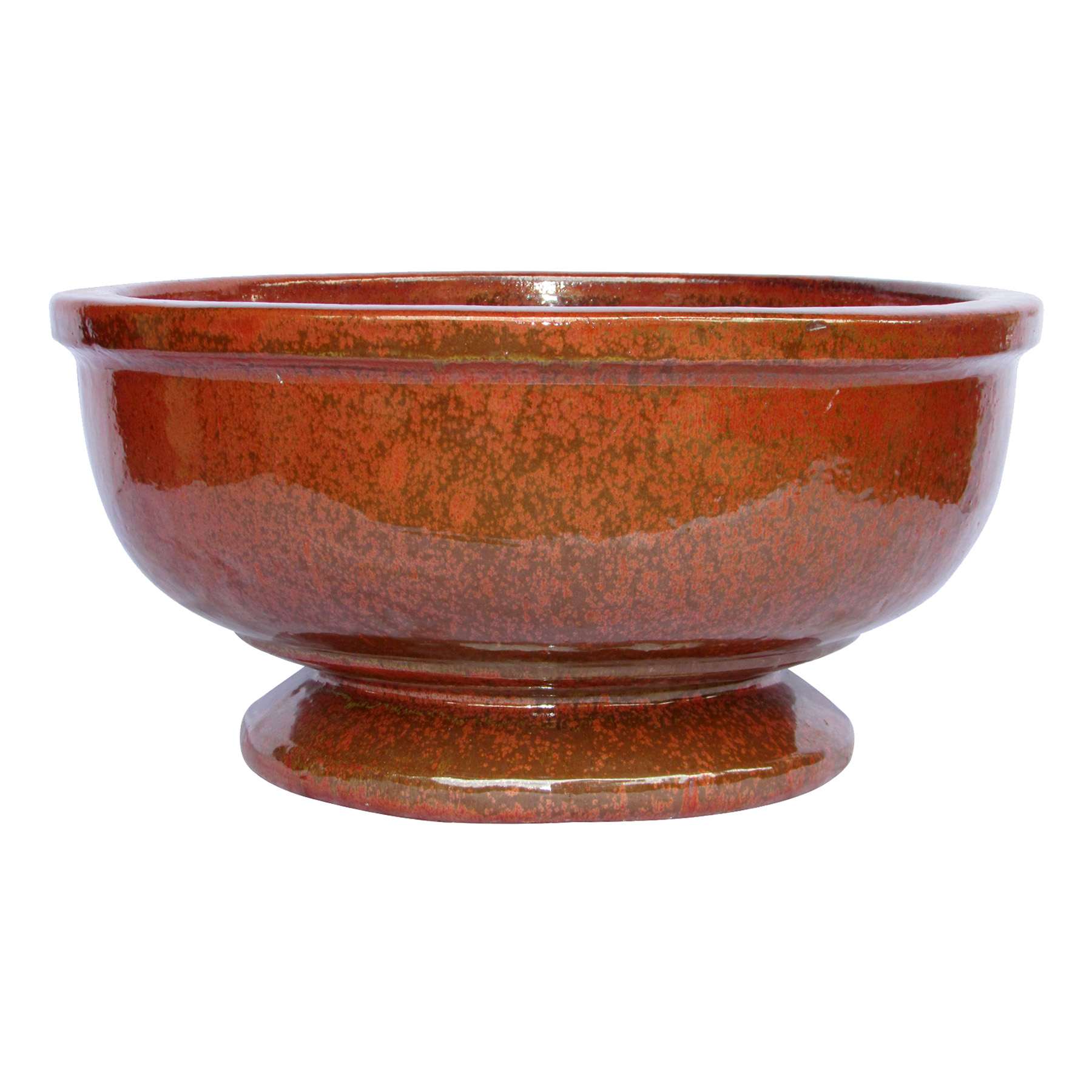 Omni Copper Red Bowl Outdoor Planter, Small