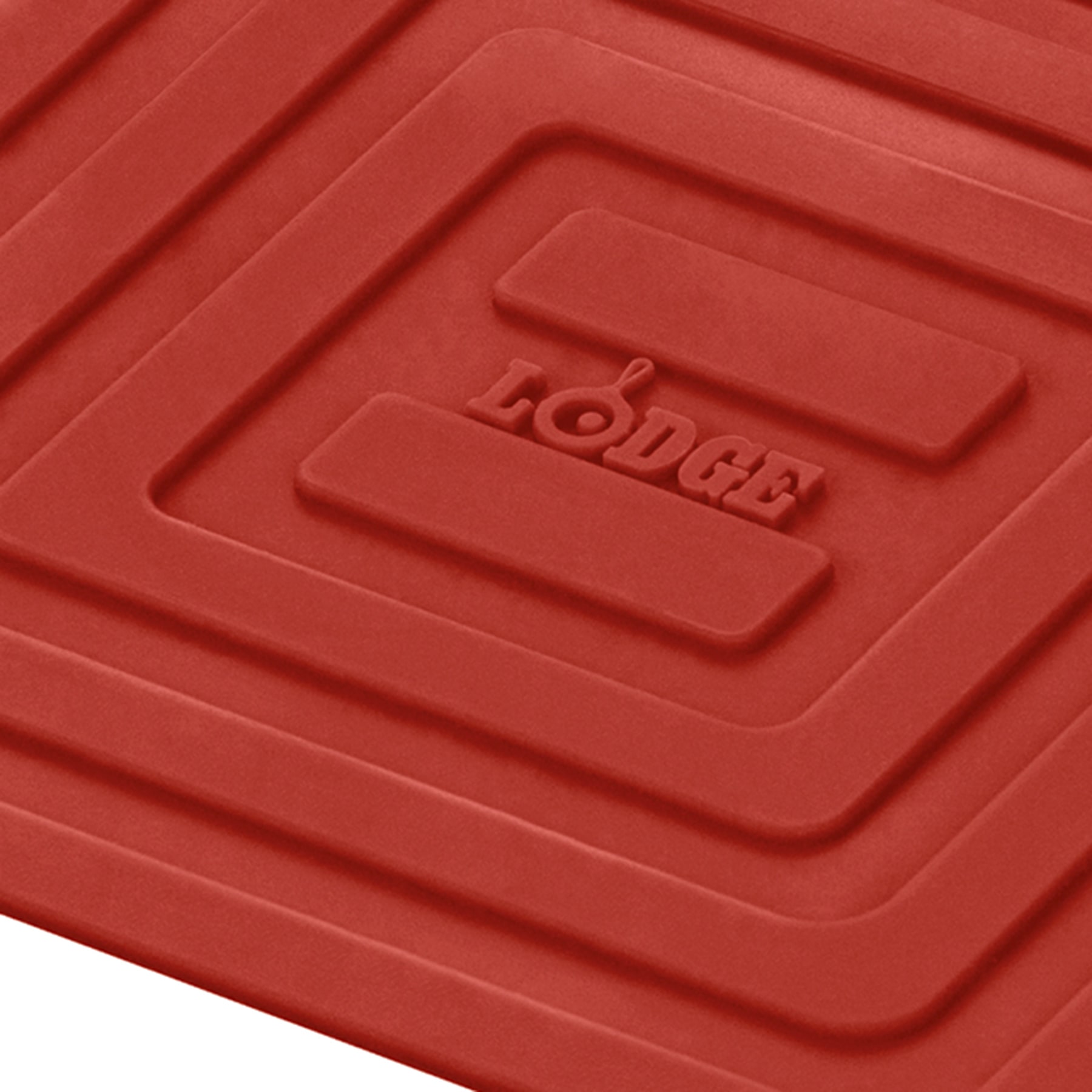 Lodge Red Silicone Square Pot Holder, 6"