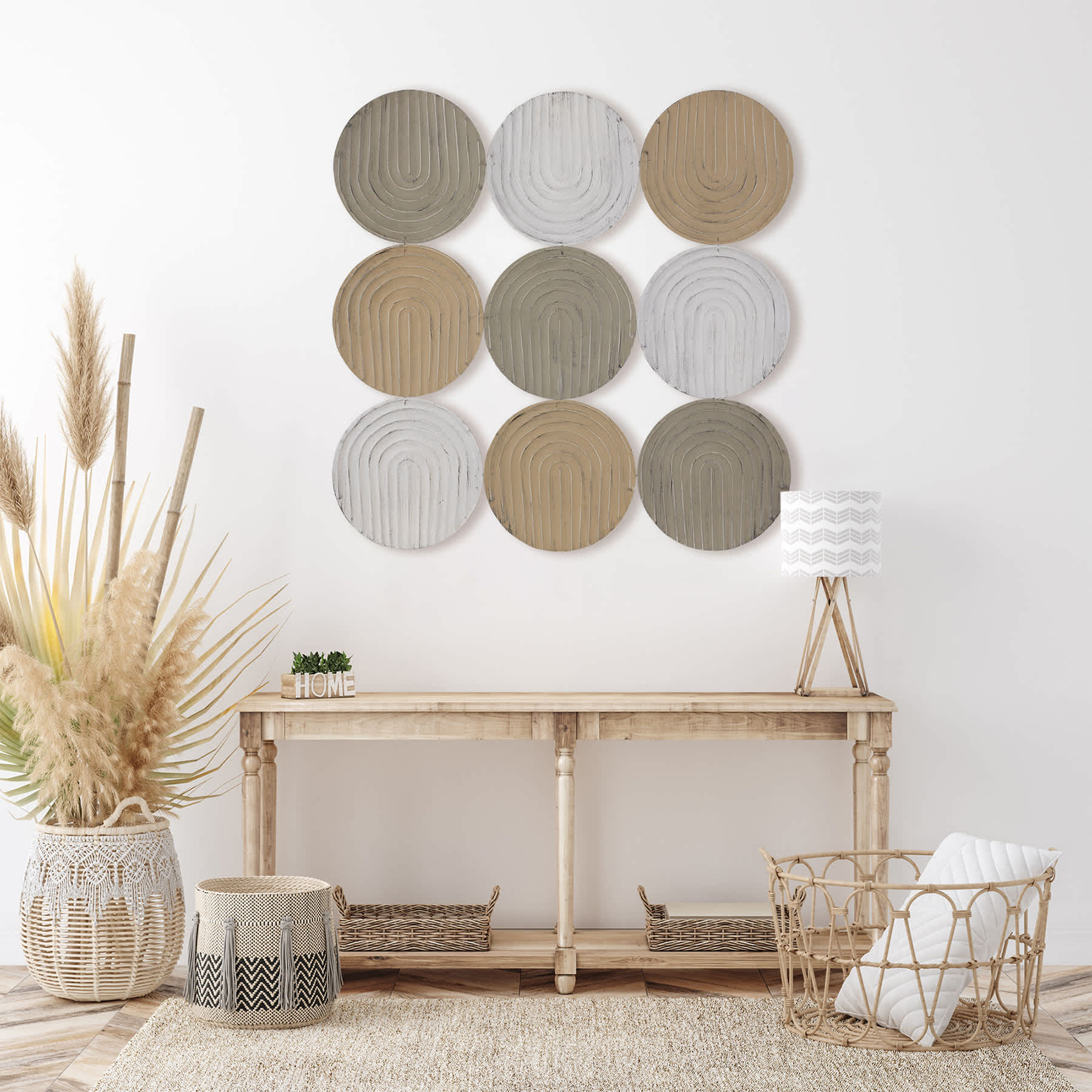 Nesting Lines Disk Wall Decor, 31"