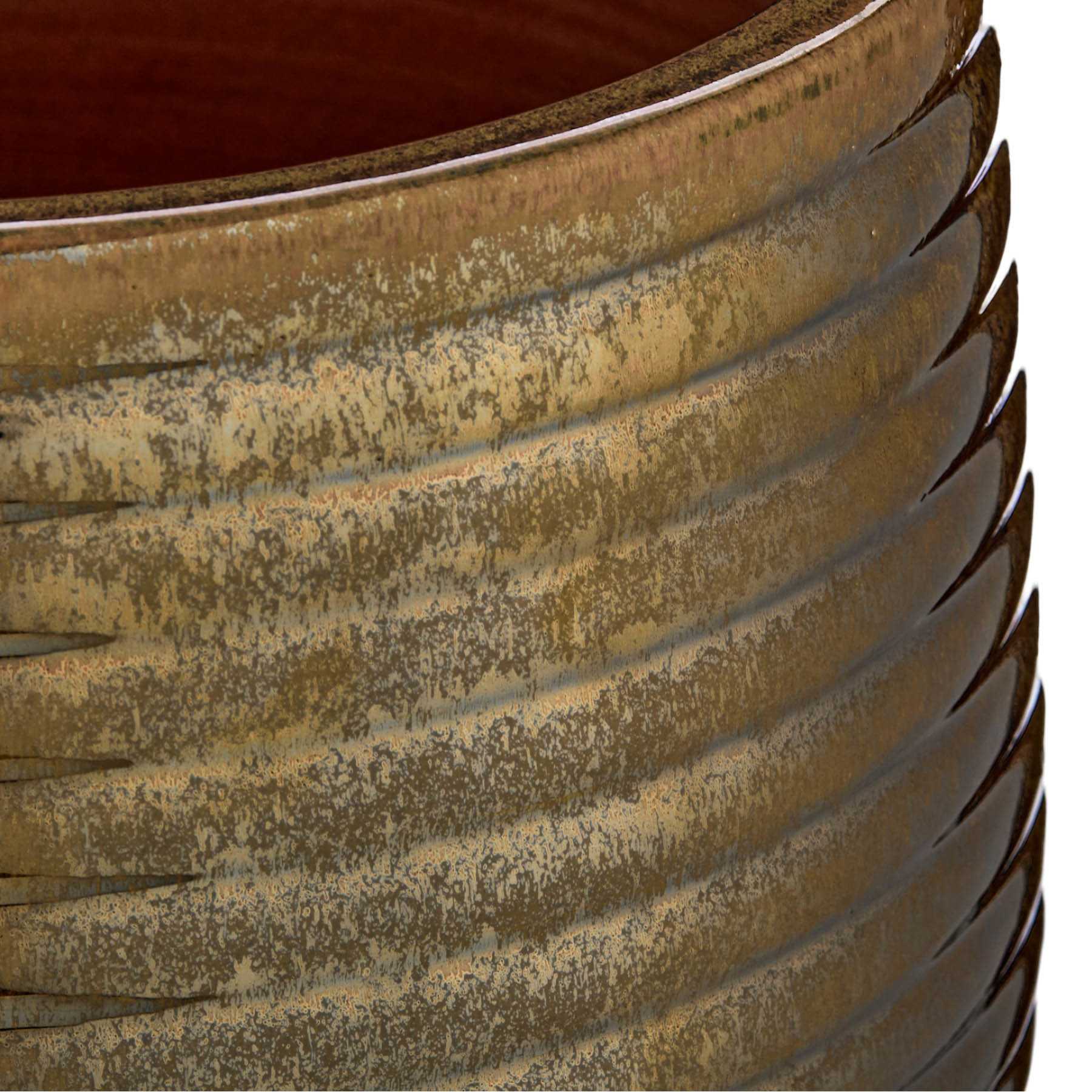 Shine Brown Outdoor Planter, Small