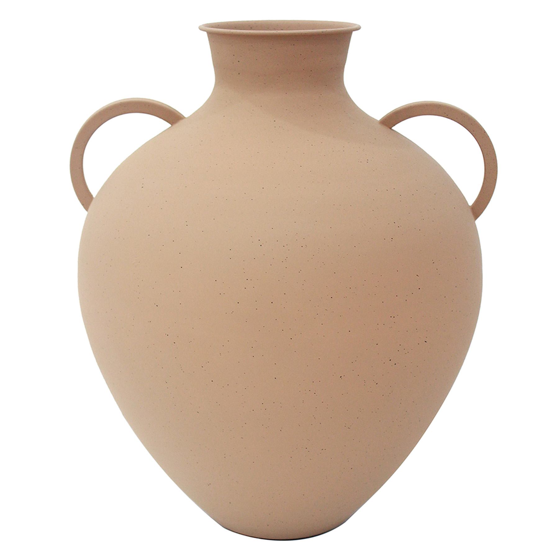 Orange Decorative Antique Vase, 15.5"