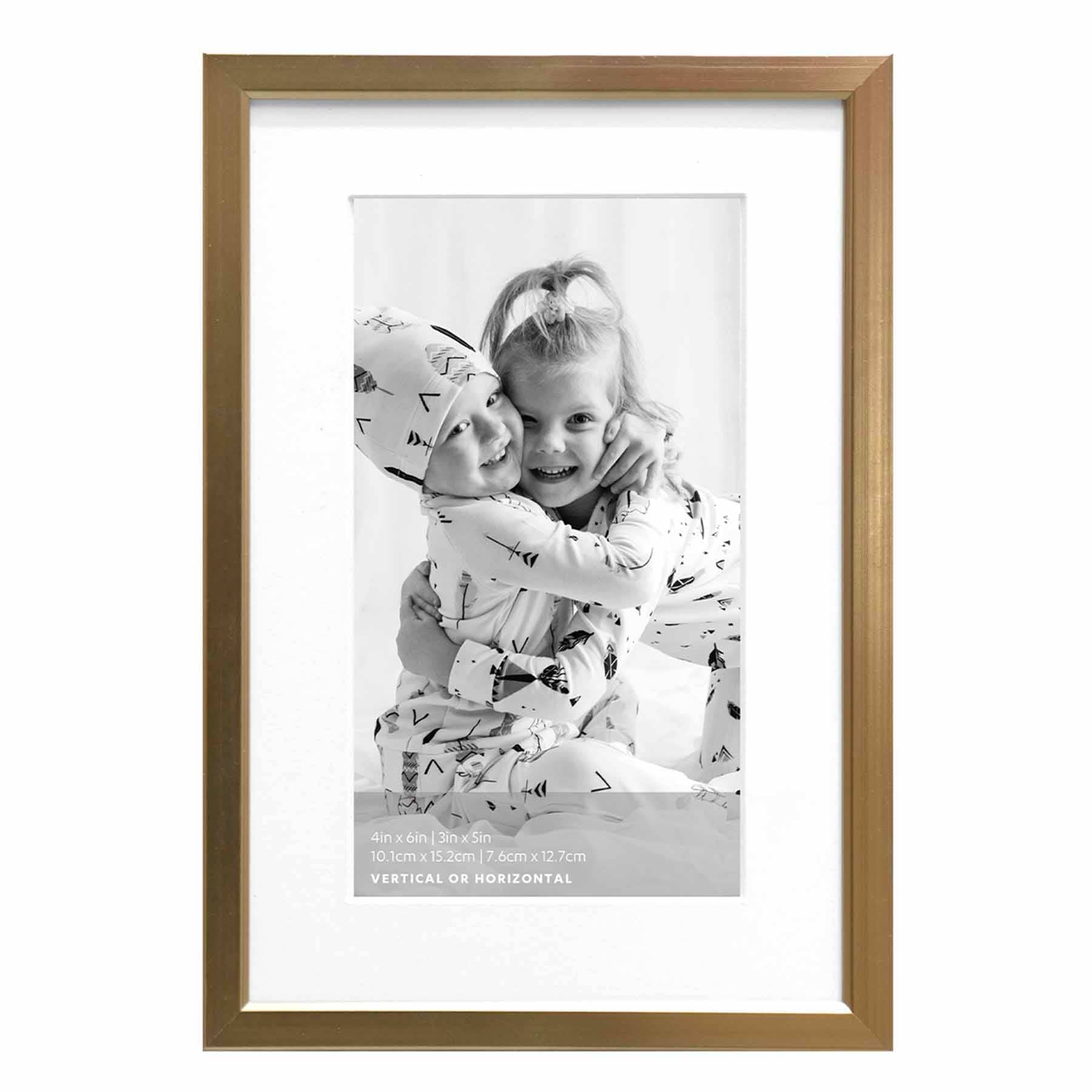 4X6 Champagne Aluminum Photo Frame